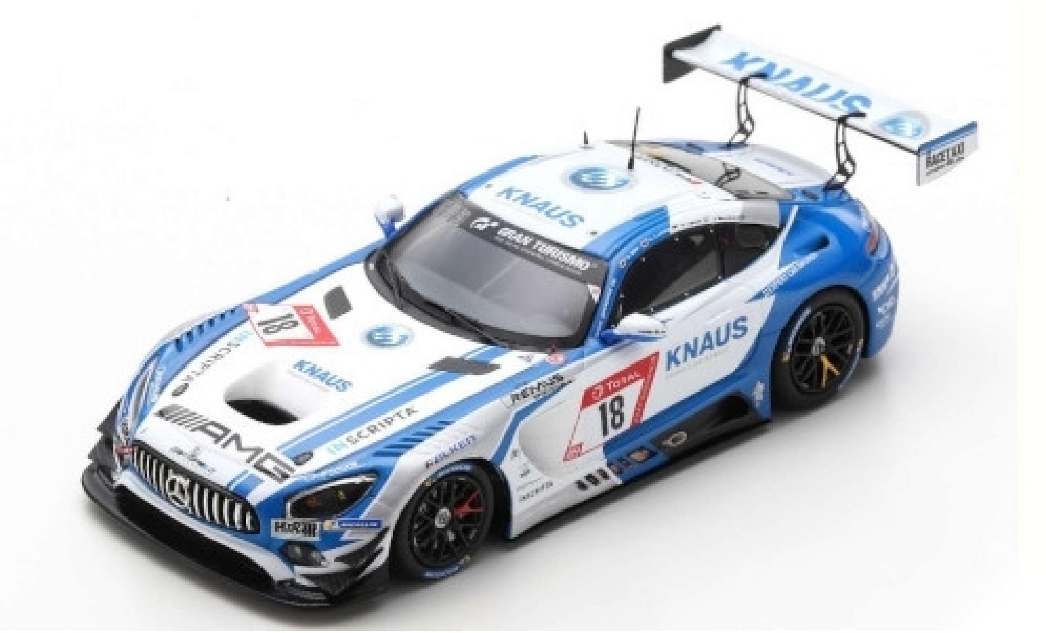 Mercedes AMG GT 1/43 Spark 3 No.18 GetSpeed Performance Knaus 24h N&uuml;rburgring 2019 F.Vettel/P.Ellis/L.Ludwig/J.Szymkowiak modelauto