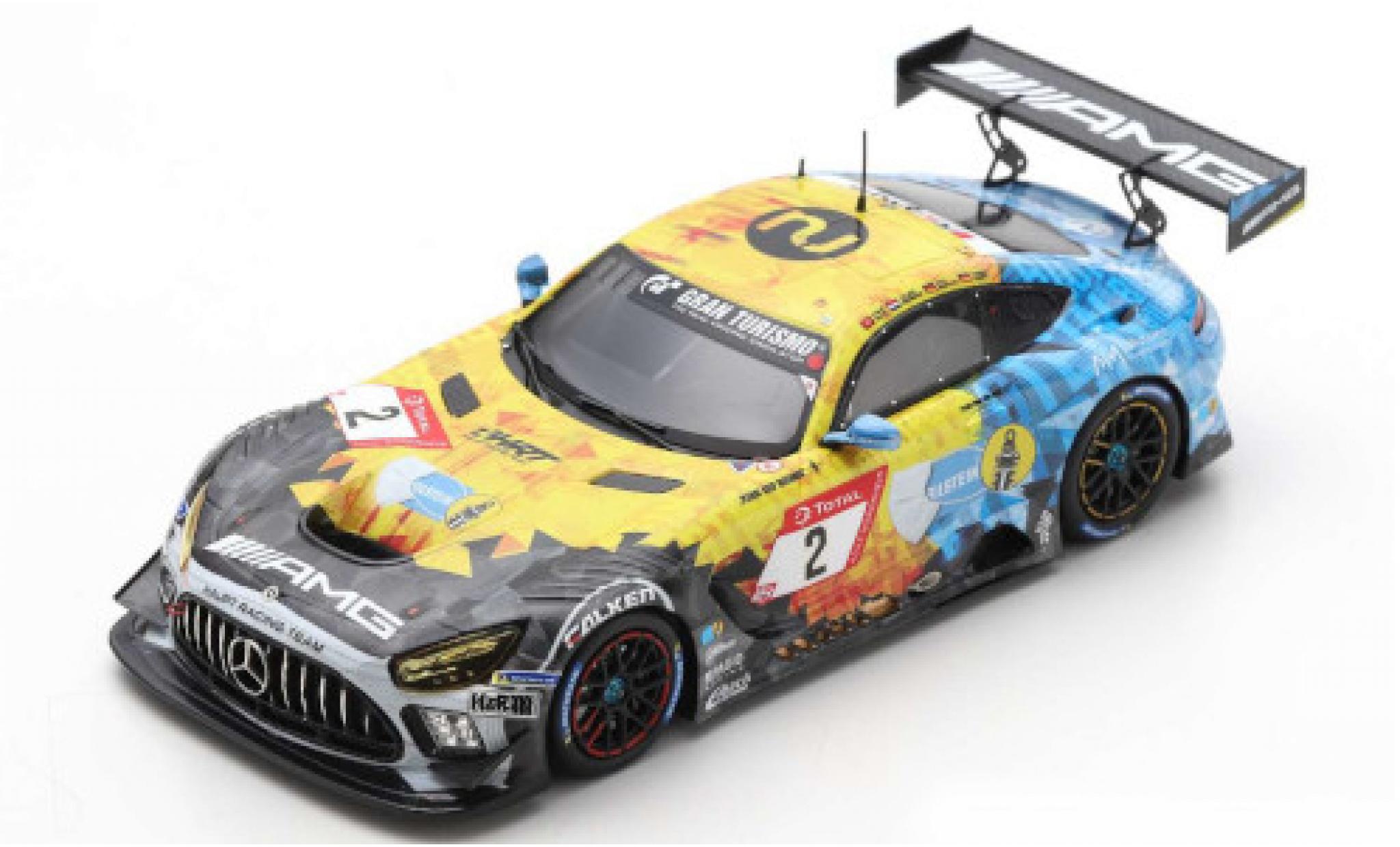 Mercedes AMG GT 1/43 Spark 3 No.2 AMG Team HRT 24h N&uuml;rburgring 2020 H.Haupt/Y.Buurman/N.Bastian/P.Ellis modelauto