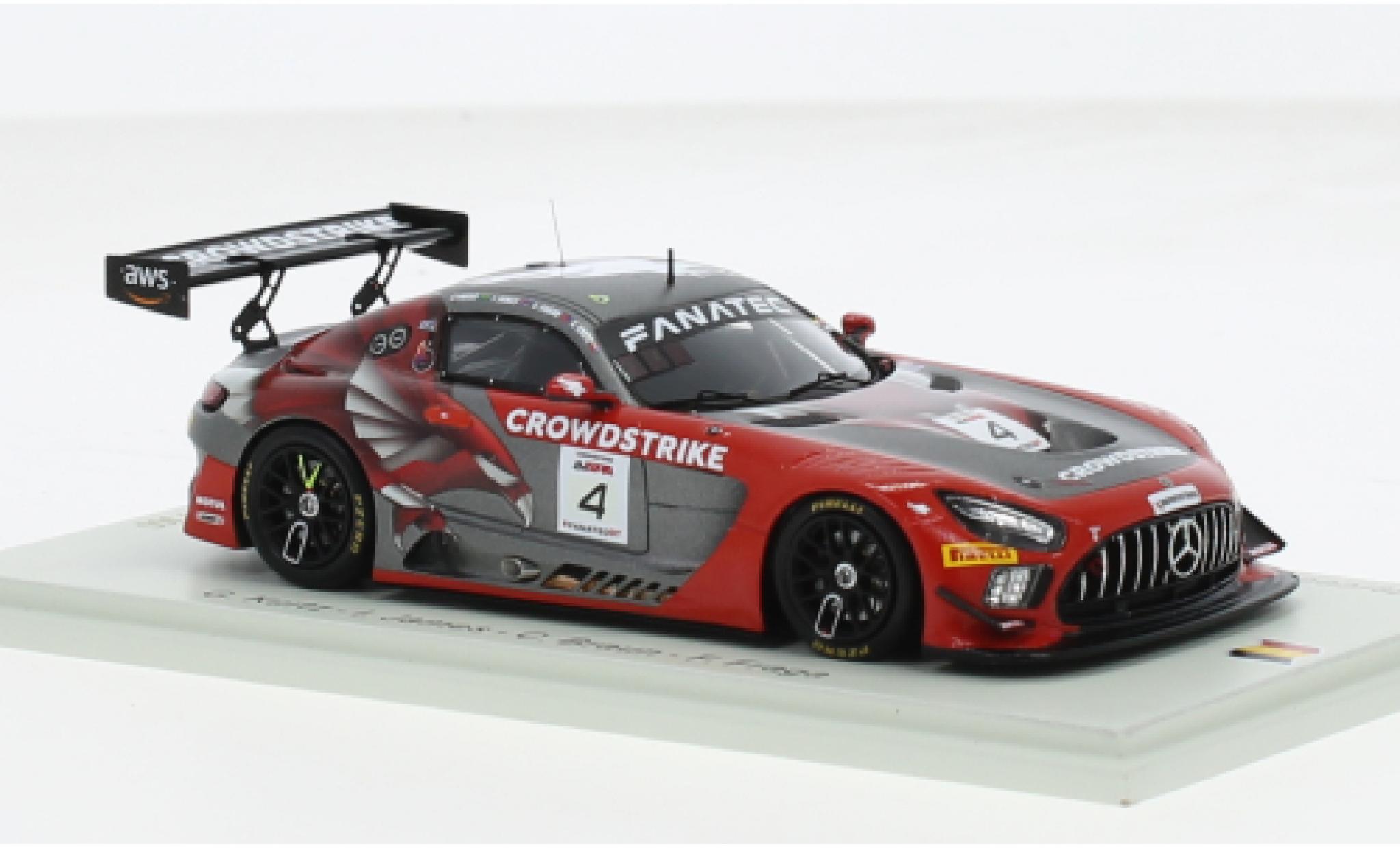Mercedes AMG GT 1/43 Spark 3 No.4 CrowdStrike Racing by Riley 24h Spa 2023 1:43 modelauto