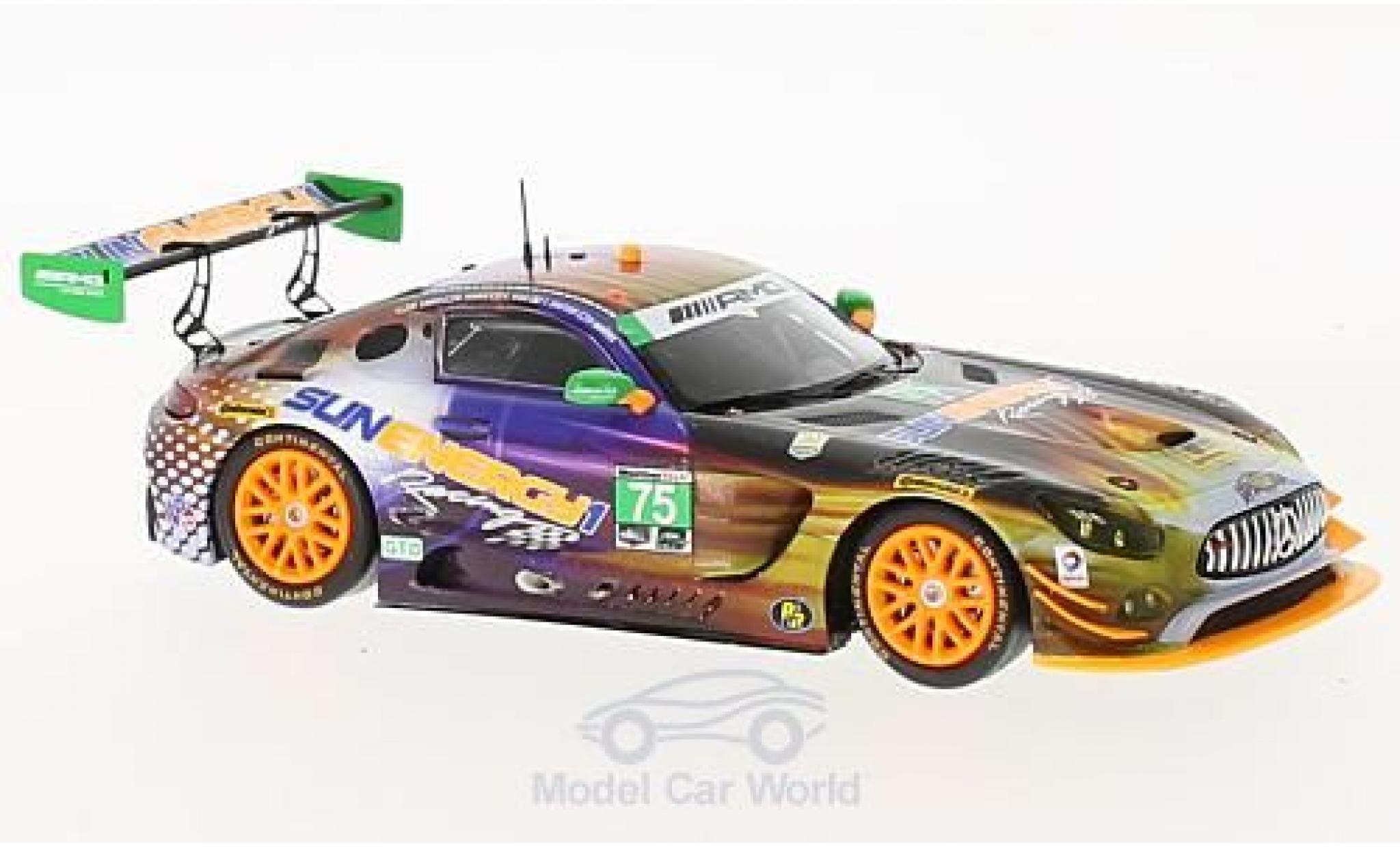 Mercedes AMG GT 1/43 Spark 3 No.75 SunEnegy1 Racing 24h Daytona 2017 P.Morris/B.Said/M.Engel/T.Vautier modelauto