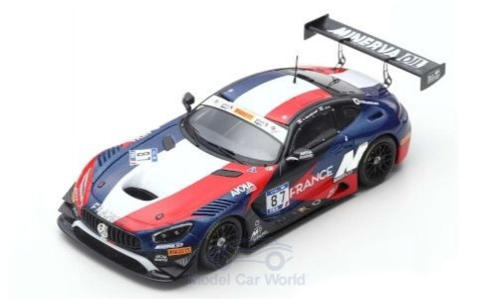 Mercedes AMG GT 1/43 Spark 3 No.87 AKKA-ASP Team FIA GT Nations Cup Bahrain 2018 Team France J-L.Beaubelique/J.Pla modelauto