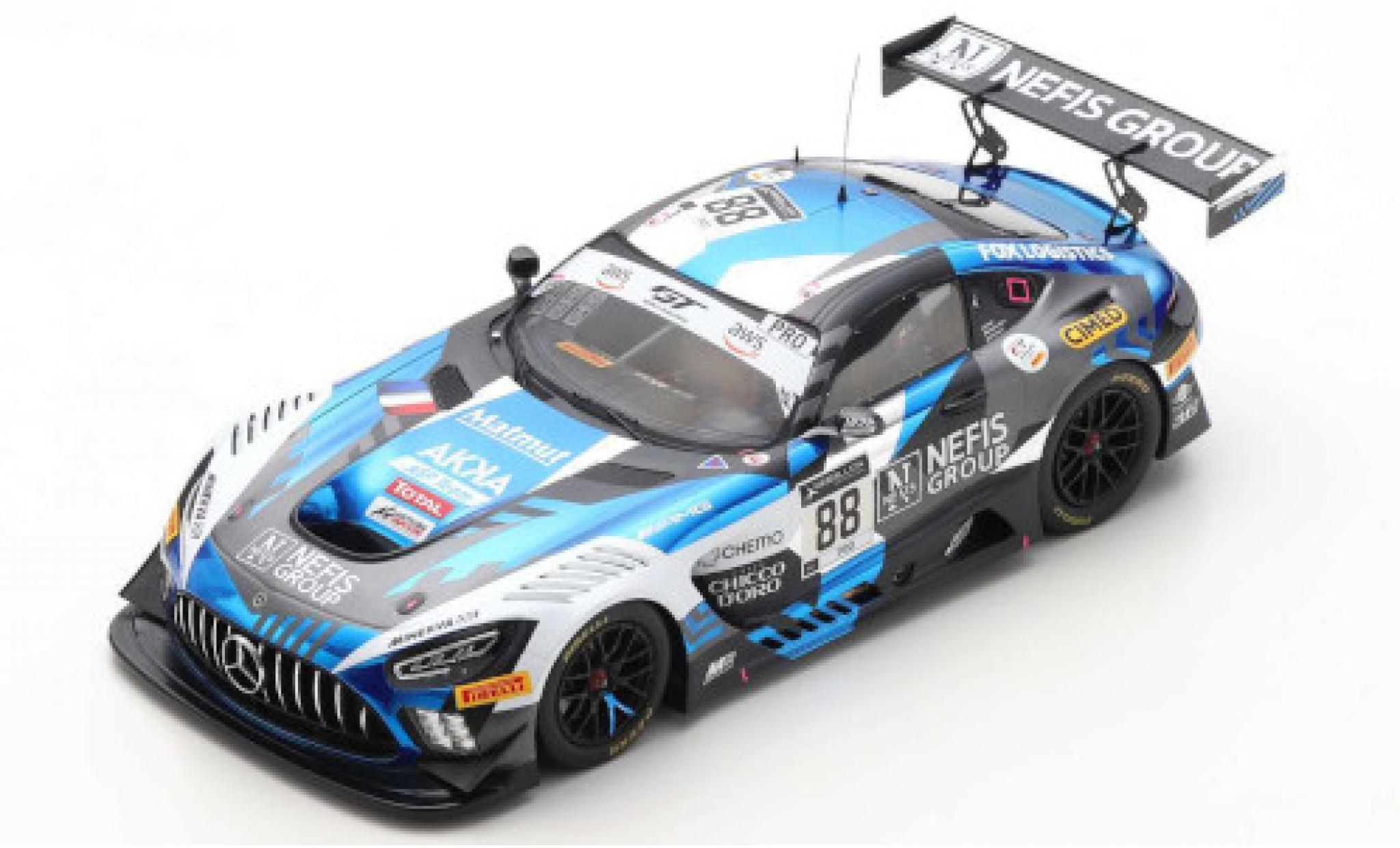 Mercedes AMG GT 1/18 Spark 3 No.88 AMG Team AKKA ASP 24h Spa 2020 R.Marciello/T.Boguslavskiy/F.Fraga modelauto
