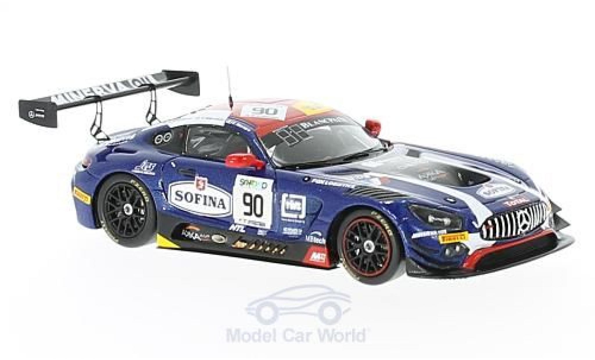 Mercedes AMG GT 1/43 Spark 3 No.90 AKKA ASP Witpain Endurance Series 24h Spa 2017 E.Mortara/M.Meadows/R.Marciello modelauto