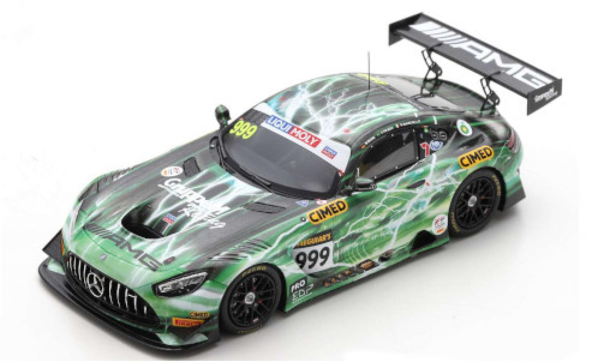 Mercedes AMG GT 1/43 Spark 3 No.999 GruppeM Racing 12h Bathurst 2020 F.Fraga/M.Buhk/R.Marciello modelauto