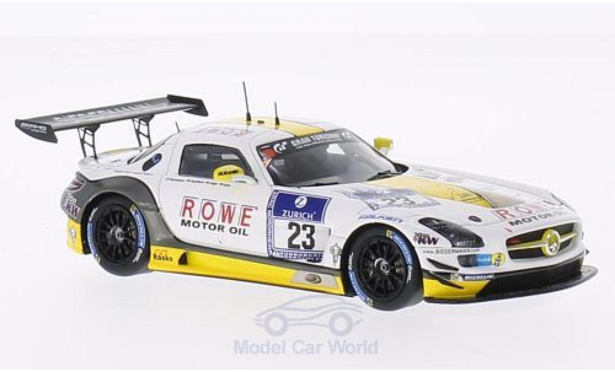 Mercedes SLS 1/43 Spark AMG GT3 No.23 Rowe Racing 24h N&uuml;rburgring 2014 K.Graf/J.Seyffarth/T.J&auml;ger/R.G&ouml;ransson modelauto