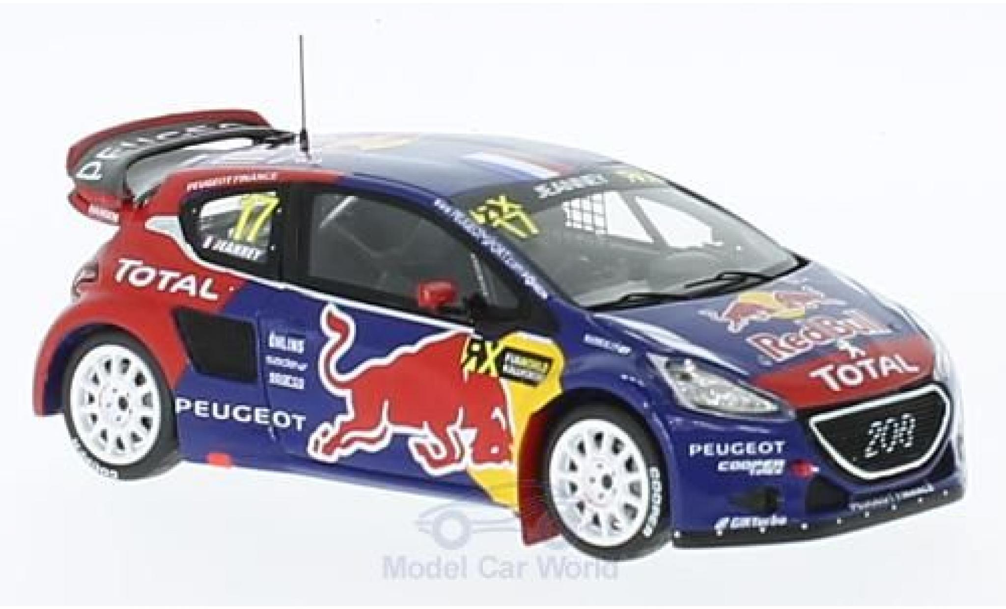 Peugeot 208 1/43 Spark WRX No.17 Team -Hansen Red Bull Rallye-Cross WM Deutschland 2015 D.Jeanney modelauto