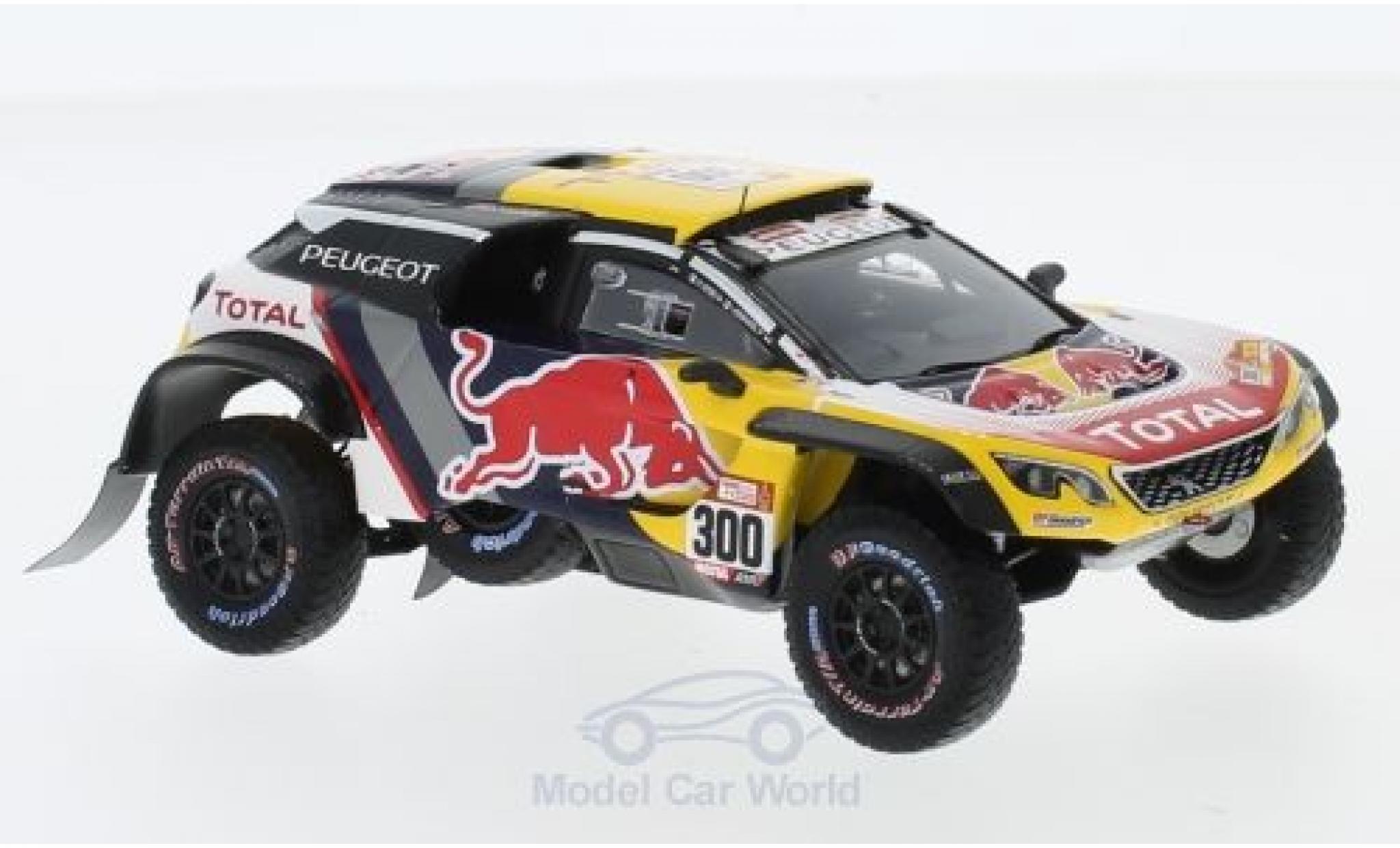Peugeot 3008 1/43 Spark DKR Maxi No.300 Team Total Rallye Dakar 2018 S.Peterhansel/J-P.Cottret modelauto