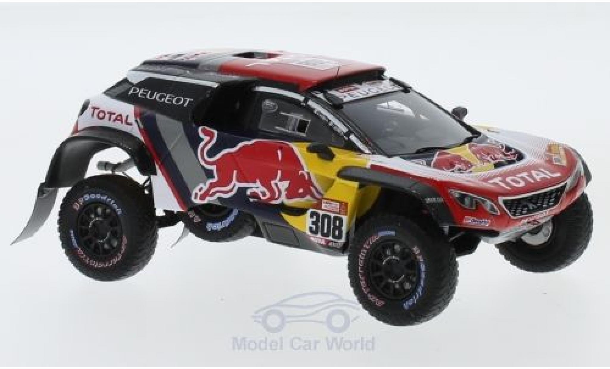 Peugeot 3008 1/43 Spark DKR Maxi No.308 Team Total Red Bull Rallye Dakar 2018 C.Despres/D.Castera modelauto
