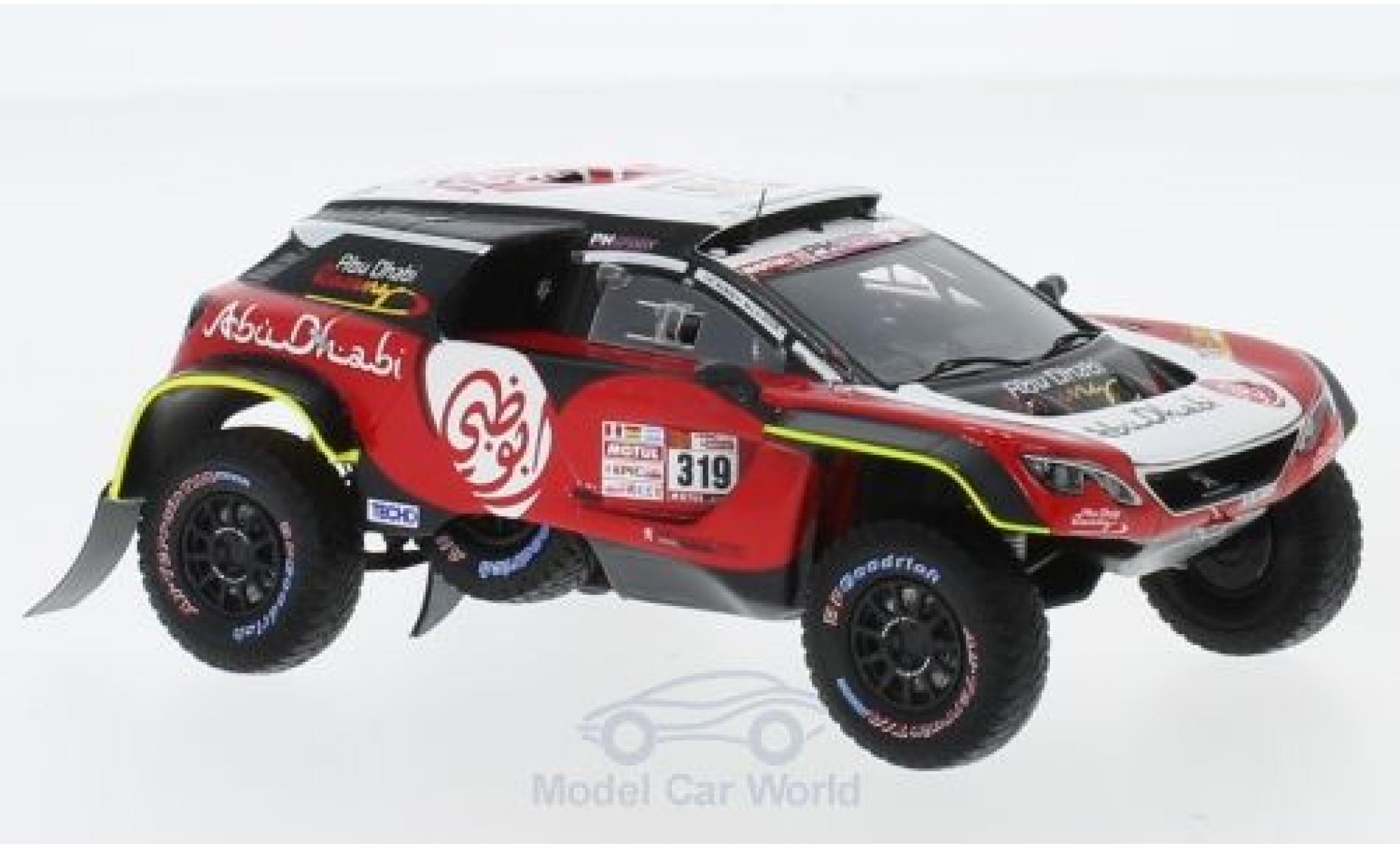 Peugeot 3008 1/43 Spark DKR Maxi No.319 PH-Sport Abu Dhabi Rallye Dakar 2018 K.AI Qassimi/P.Maimom modelauto