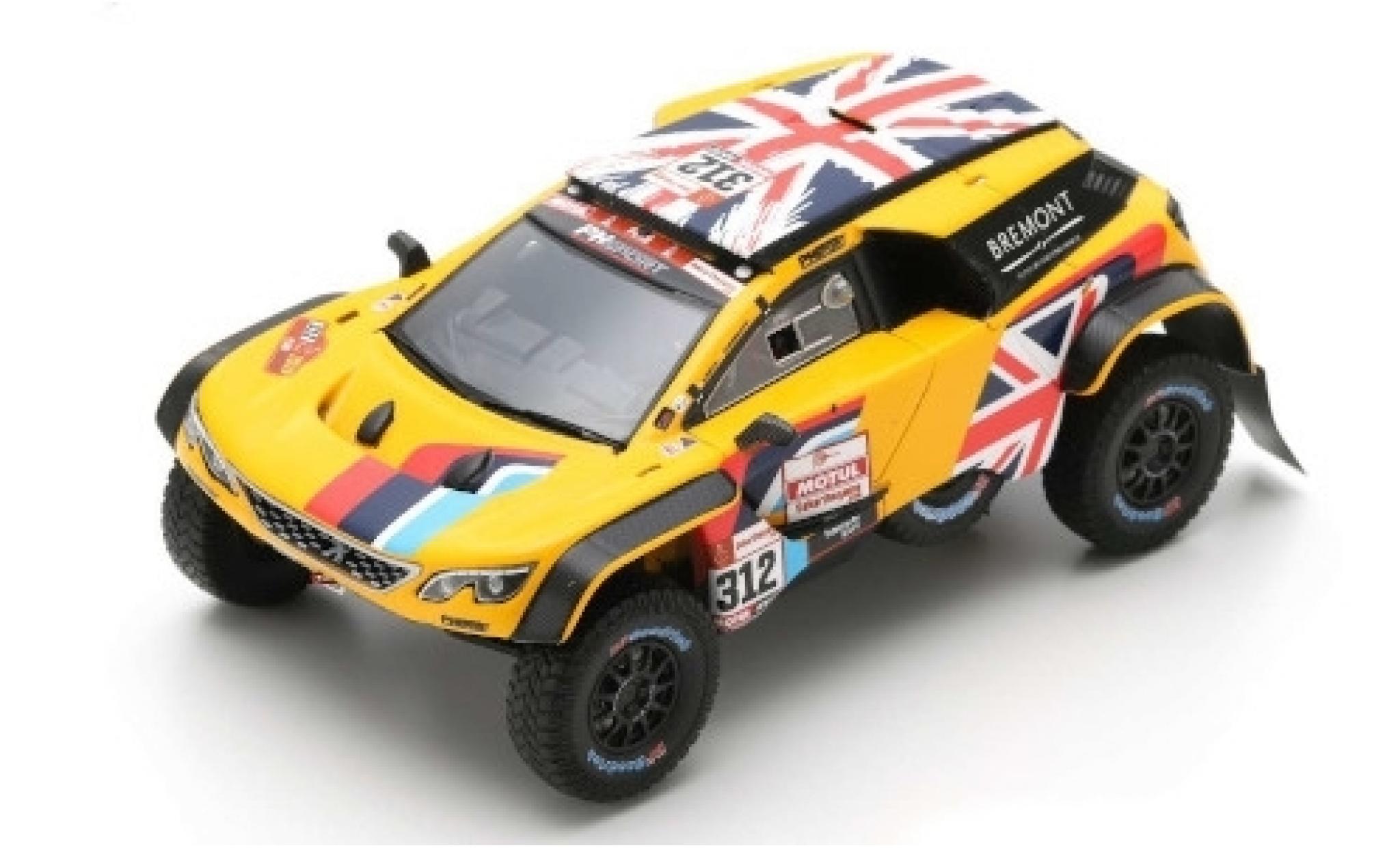 Peugeot 3008 1/43 Spark DKR No.312 PH-Sport Rallye Dakar 2019 H.Hunt/W.Rozegaar modelauto
