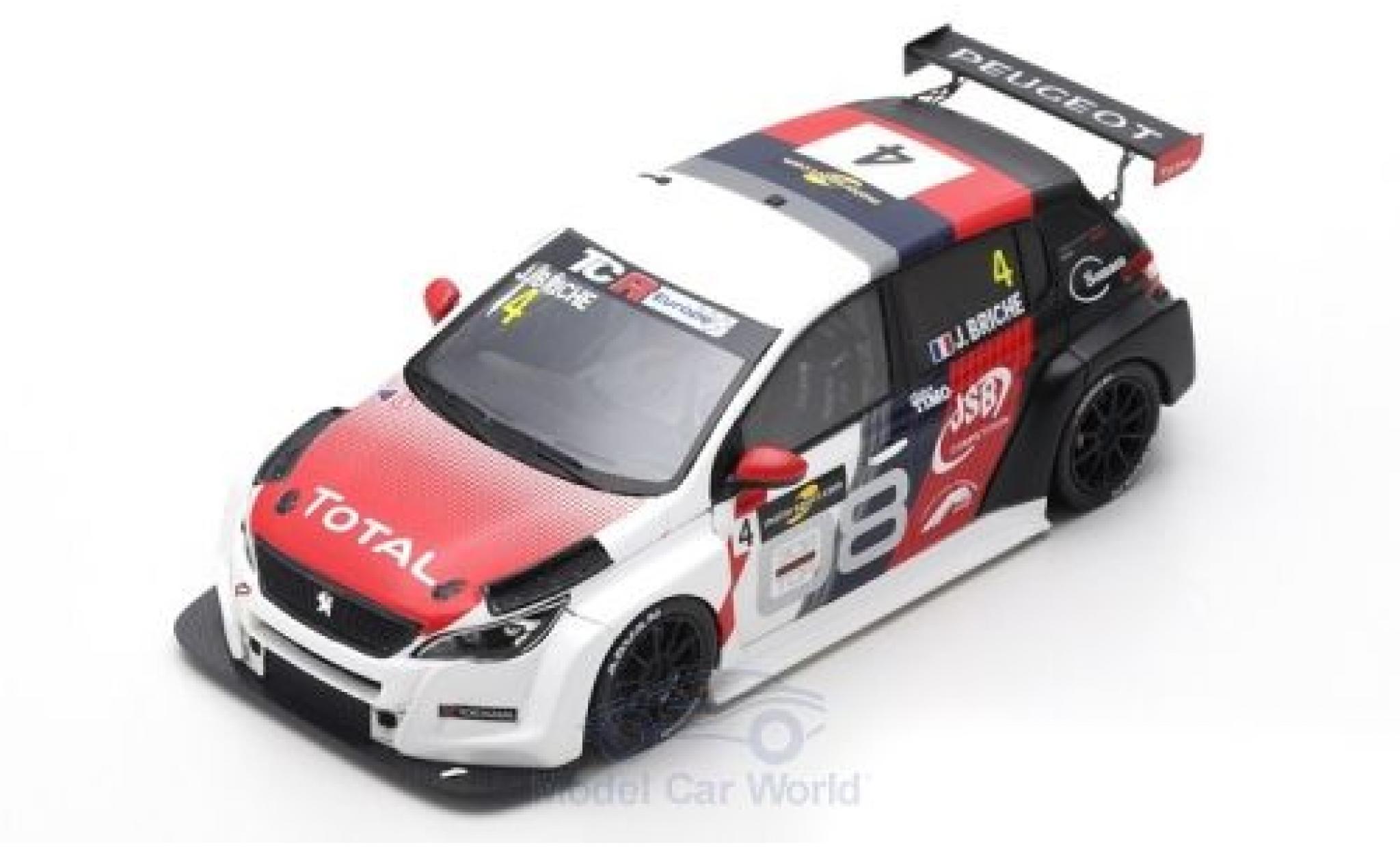 Peugeot 308 1/43 Spark TCR No.4 TCR Europe Spa-Francorchamps 2018 J.Briche modelauto