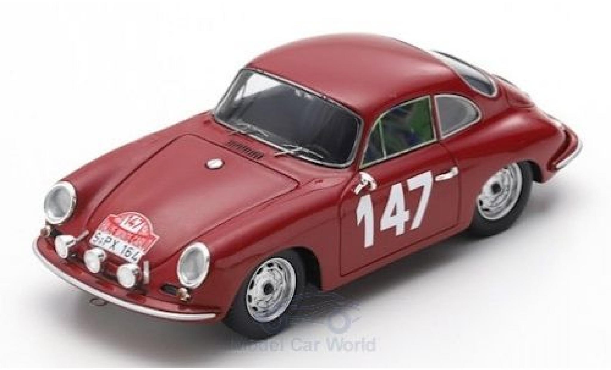 Porsche 356 1/43 Spark B 2000 GS-GT No.147 Rally Monte Carlo 1964 R.Buchet/M.Gauvin modelauto