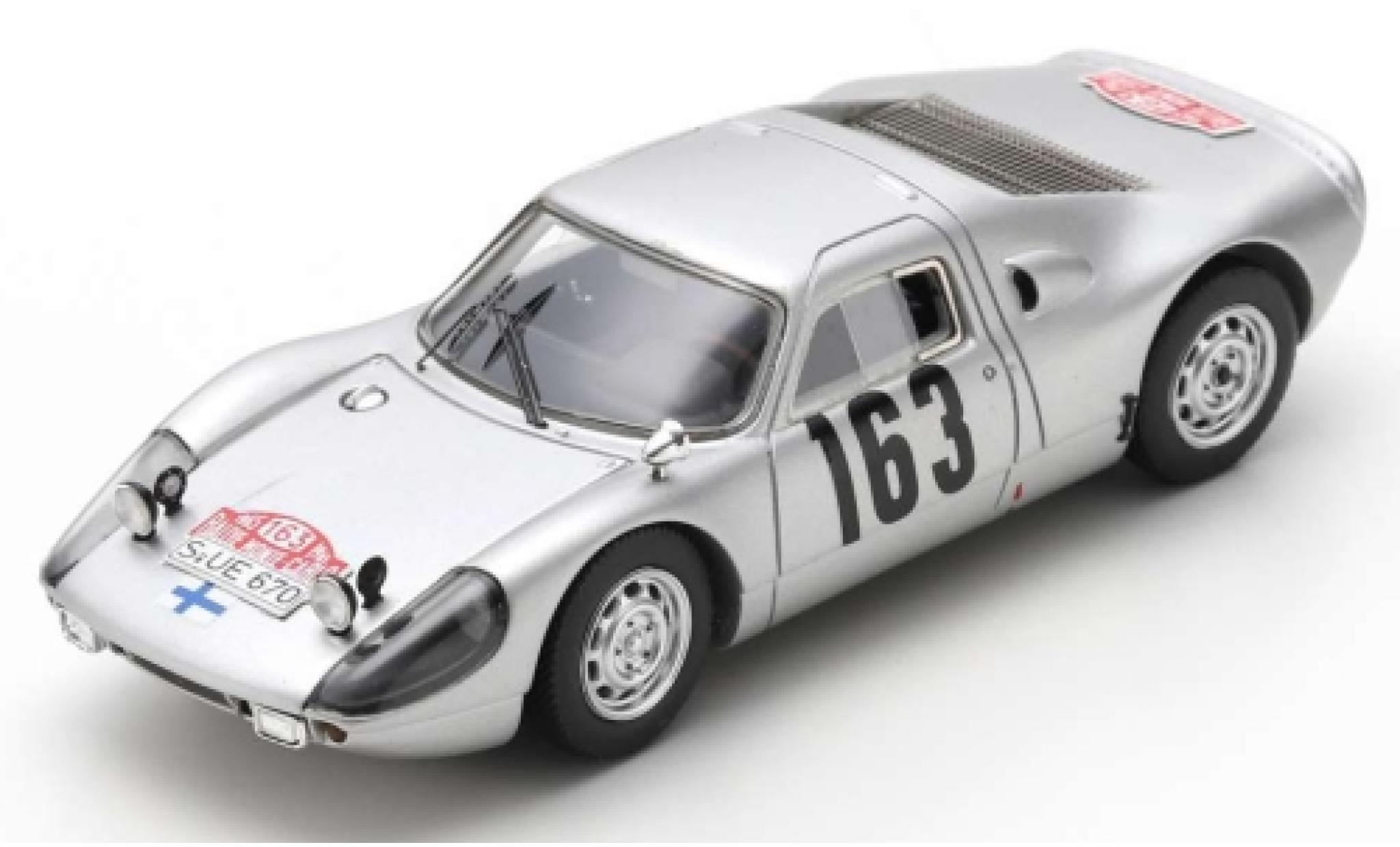 Porsche 904 1965 1/43 Spark Carrera GTS No.163 Rallye Monte Carlo 1965 P.Toivonen/A.J&auml;rvi modelauto