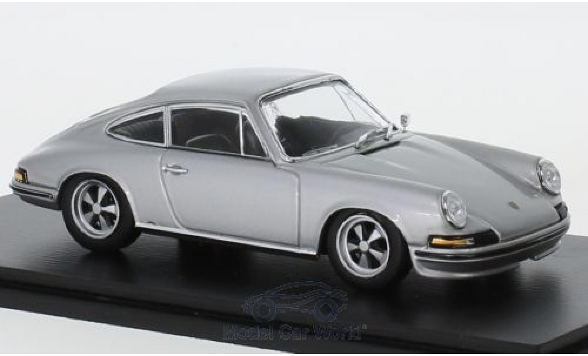 Porsche 911 1/43 Spark 2.4S grijs 1973 modelauto