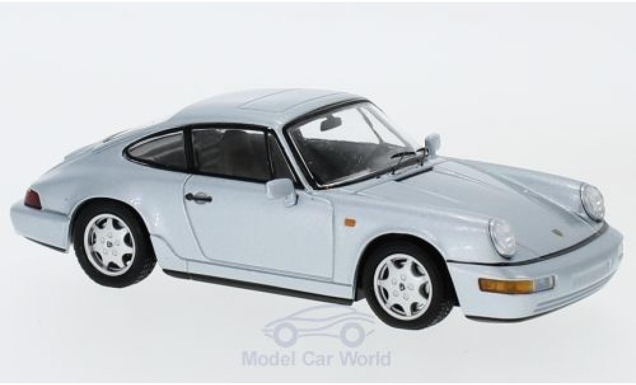 Porsche 964 SC 1/43 Spark 911 () Carrera 4 grijs 1989 modelauto
