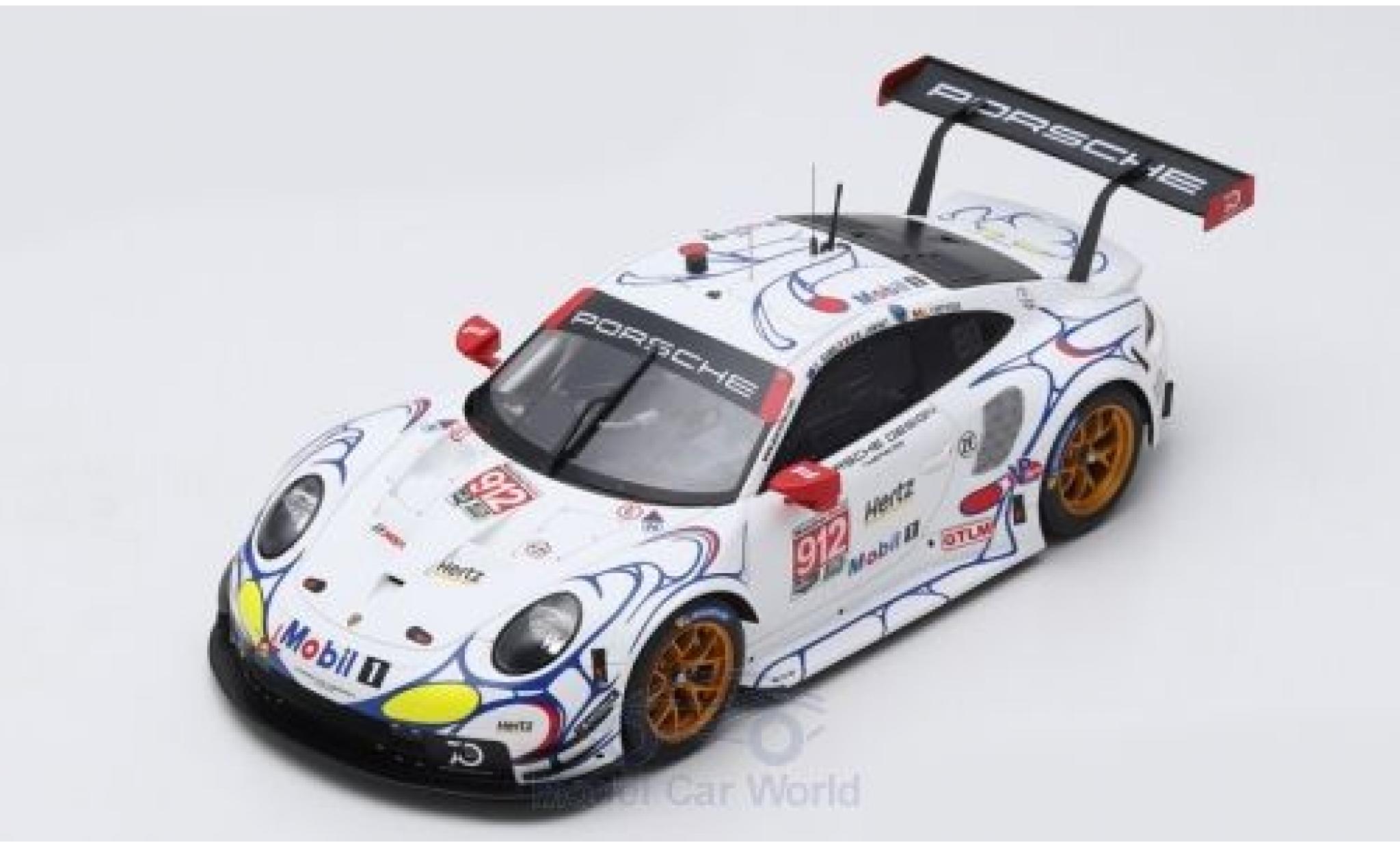 Porsche 991 RSR 1/18 Spark 911 (.2) RSR No.912 GT Team Petit Le Mans 2018 E.Bamber/L.Vanthoor/M.Jaminet modelauto