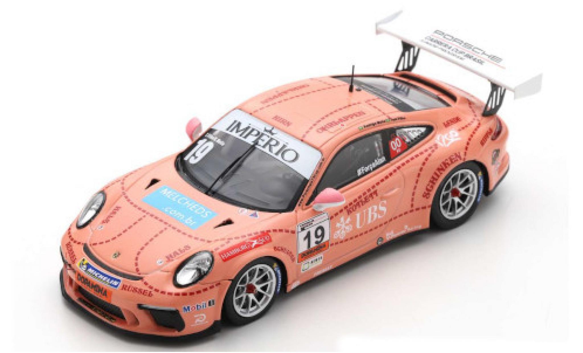 Porsche 991 GT3 Cup 1/43 Spark 911 () GT3 Cup No.19 Carrera Cup Brasilien 2018 T.Filho/R.Mello modelauto
