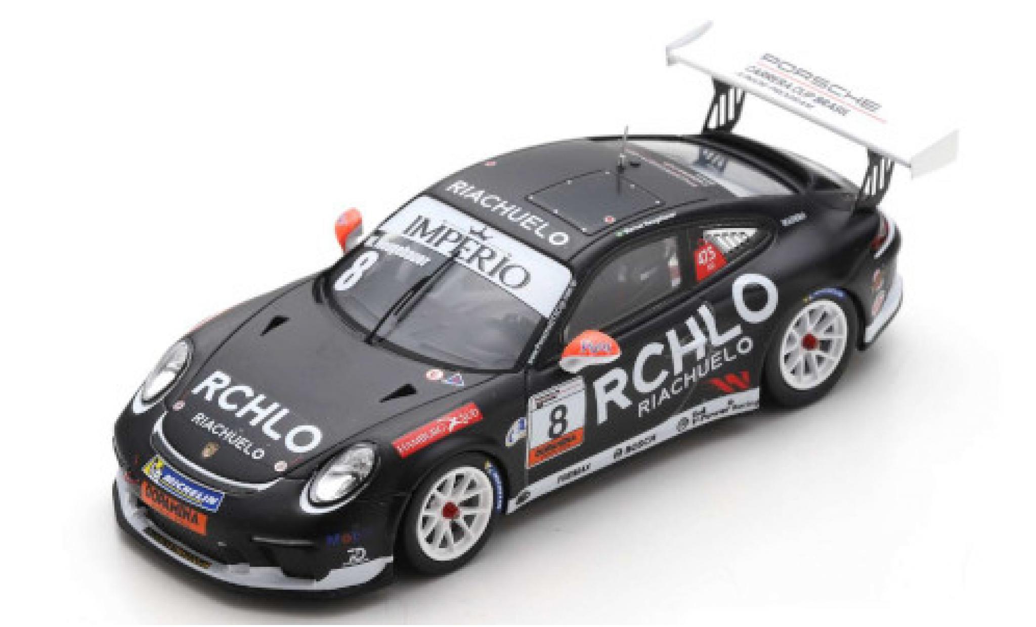 Porsche 991 GT3 Cup 1/43 Spark 911 () GT3 Cup No.8 Carrera Cup Brasilien 2018 W.Neugebauer modelauto