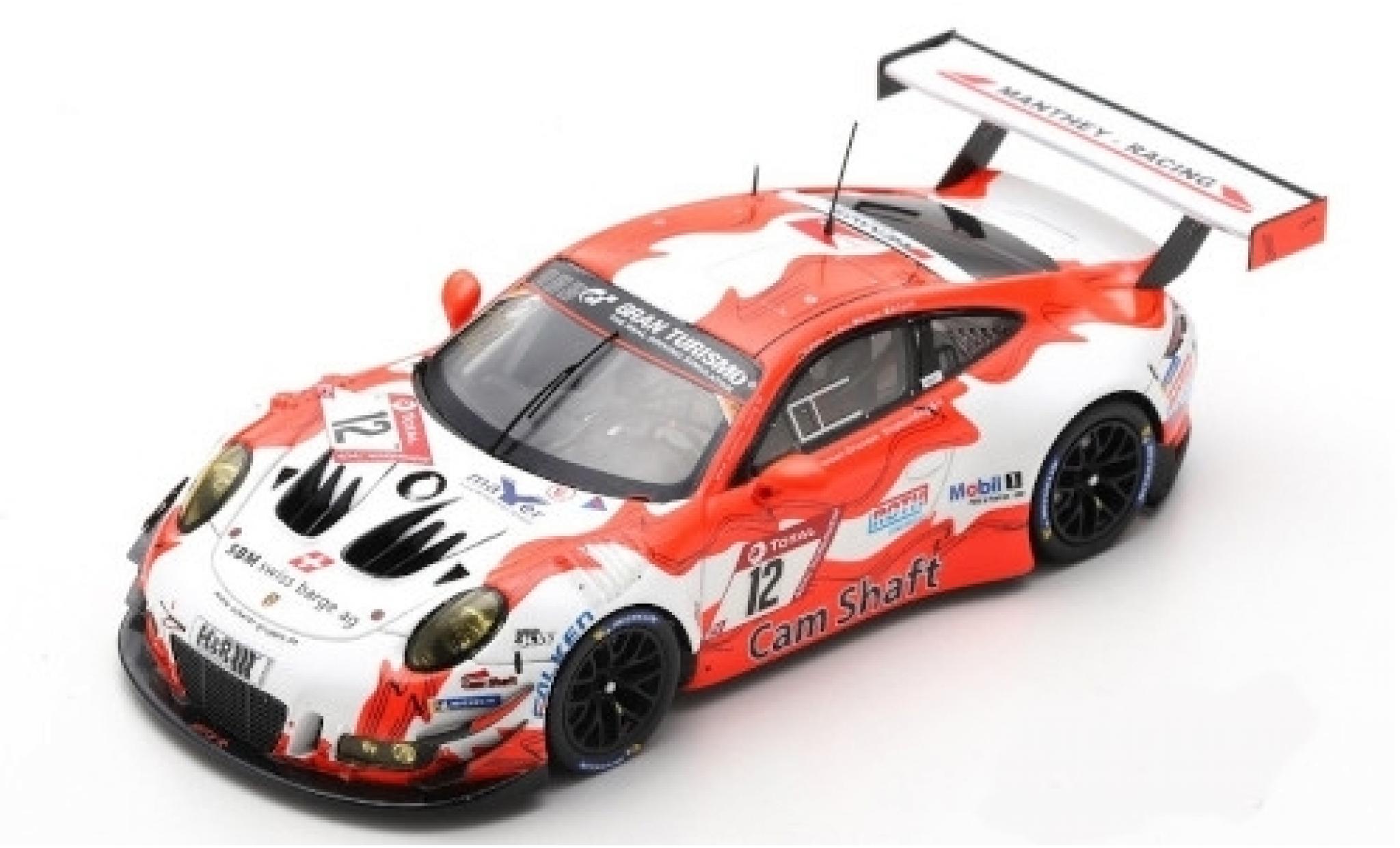 Porsche 992 GT3 R 1/43 Spark 911 (991) GT3 R No.12 Manthey-Racing 24h N&uuml;rburgring 2019 O.Klohs/L.Kern/D.Olsen/M.Cairoli modelauto