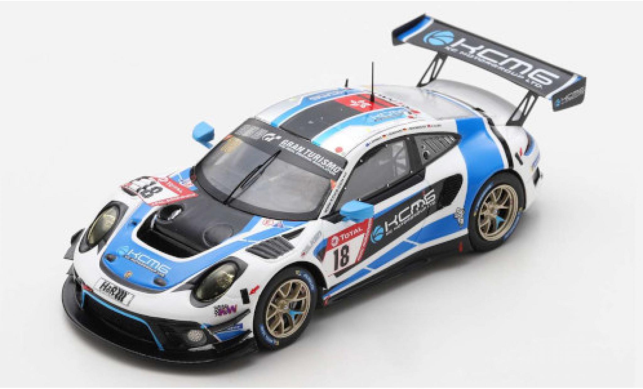 Porsche 992 GT3 R 1/43 Spark 911 (991) GT3 R No.18 KCMG 24h N&uuml;rburgring 2020 E.Bamber/T.Bernhard/J.Bergmeister/D.Olsen modelauto