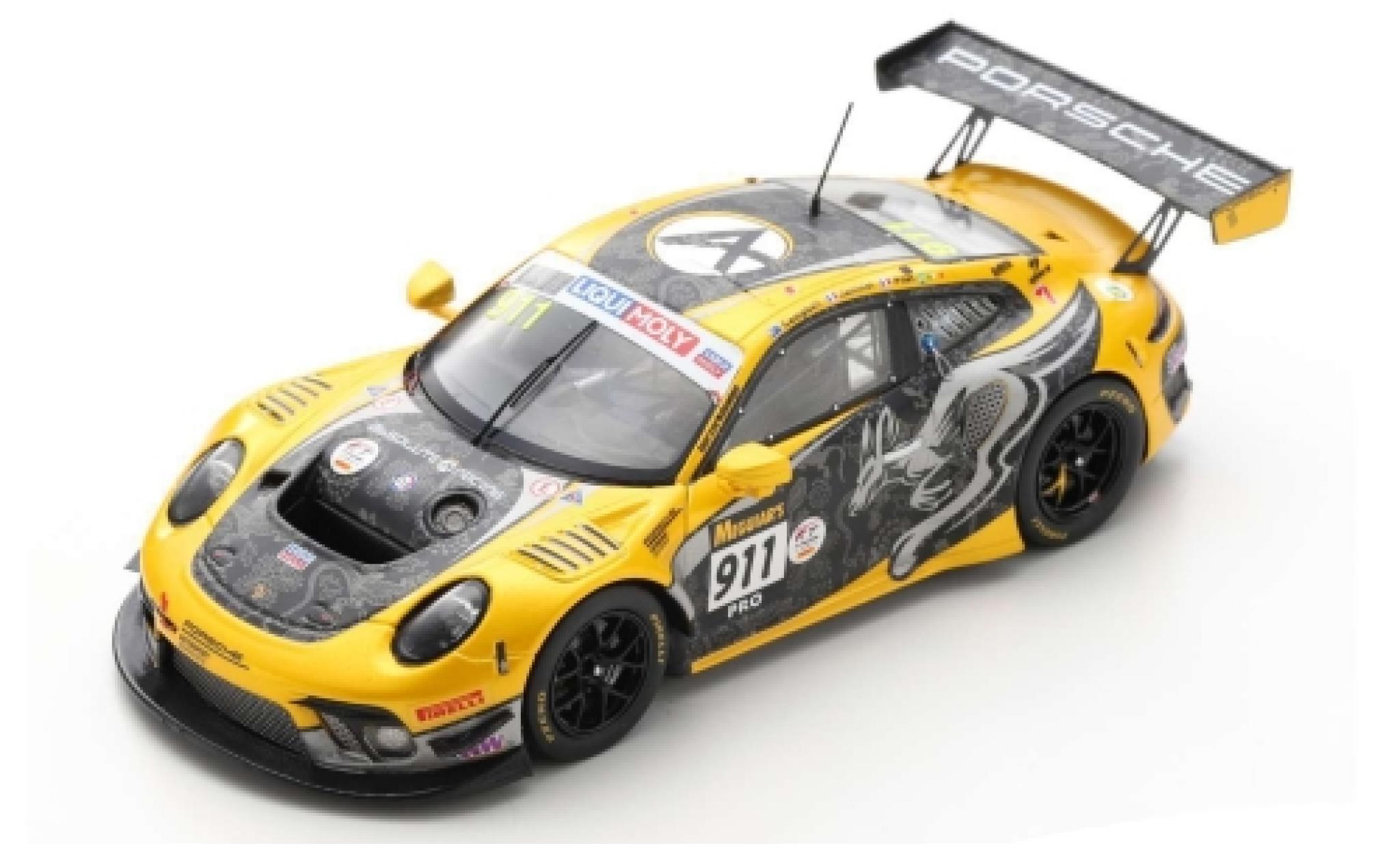 Porsche 992 GT3 R 1/43 Spark 911 (991) GT3 R No.911 Absolute Racing 12h Bathurst 2020 M.Jaminet/P.Pilet/M.Campbell modelauto