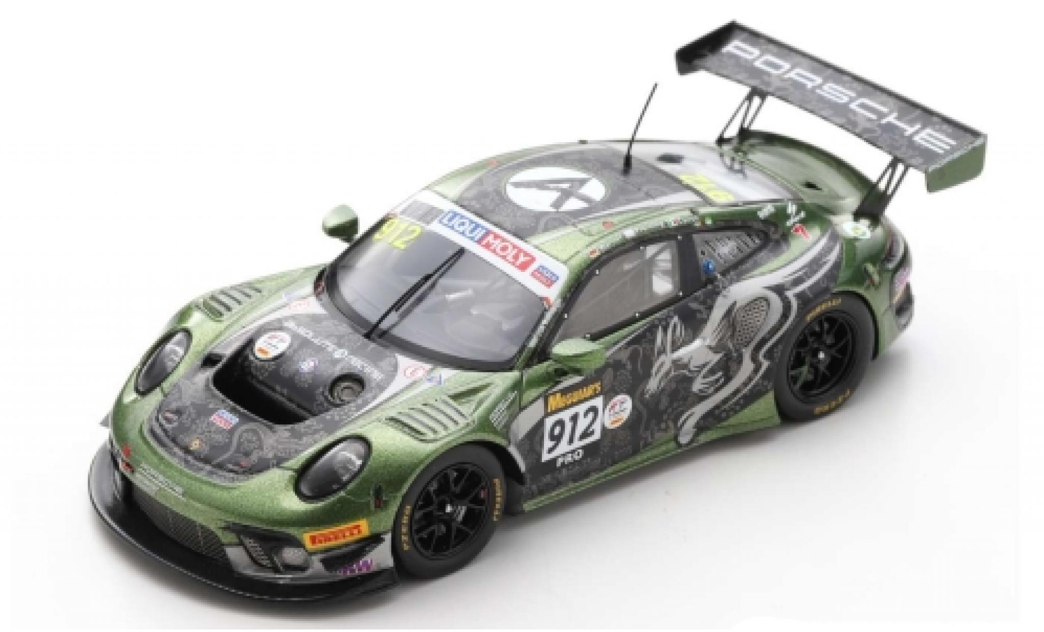 Porsche 992 GT3 R 1/43 Spark 911 (991) GT3 R No.912 Absolute Racing 12h Bathurst 2020 D.Werner/M.Cairoli/T.Preining modelauto