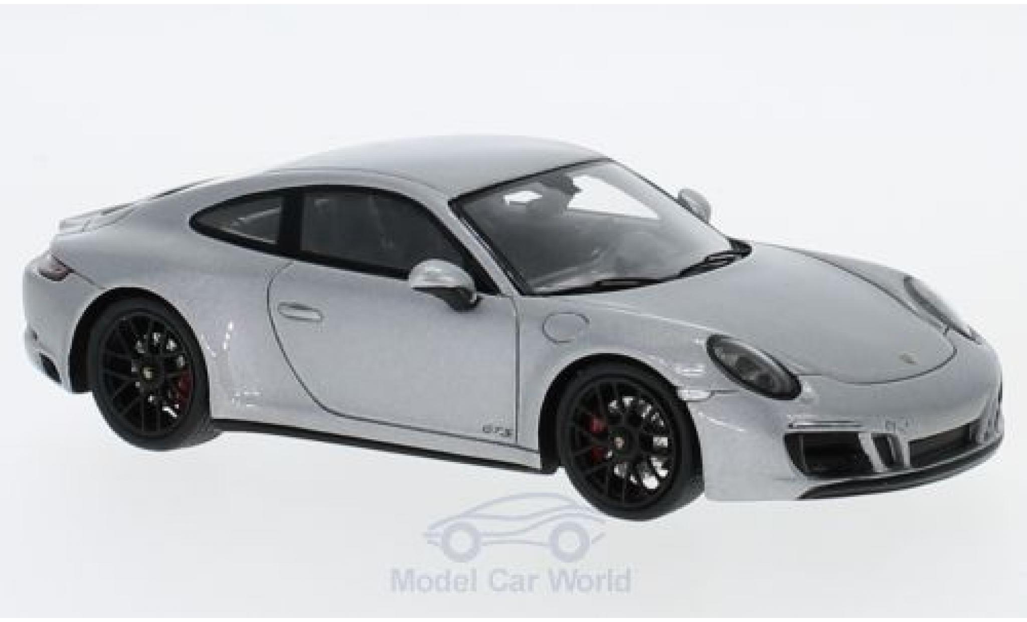Porsche 991 GTS 1/43 Spark 911 ( II) Carrera 4 GTS grijs 2017 modelauto