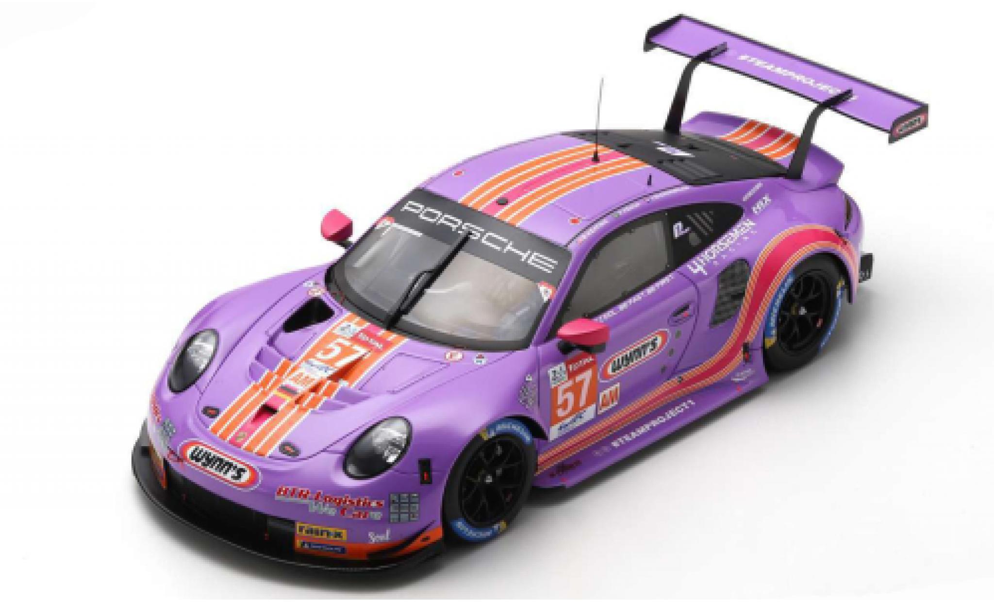 Porsche 992 RSR 1/18 Spark 911 (991) RSR No.57 Team Project 1 Wynns 24h Le Mans 2020 J.Bleekemolen/F.Fraga/B.Keating modelauto