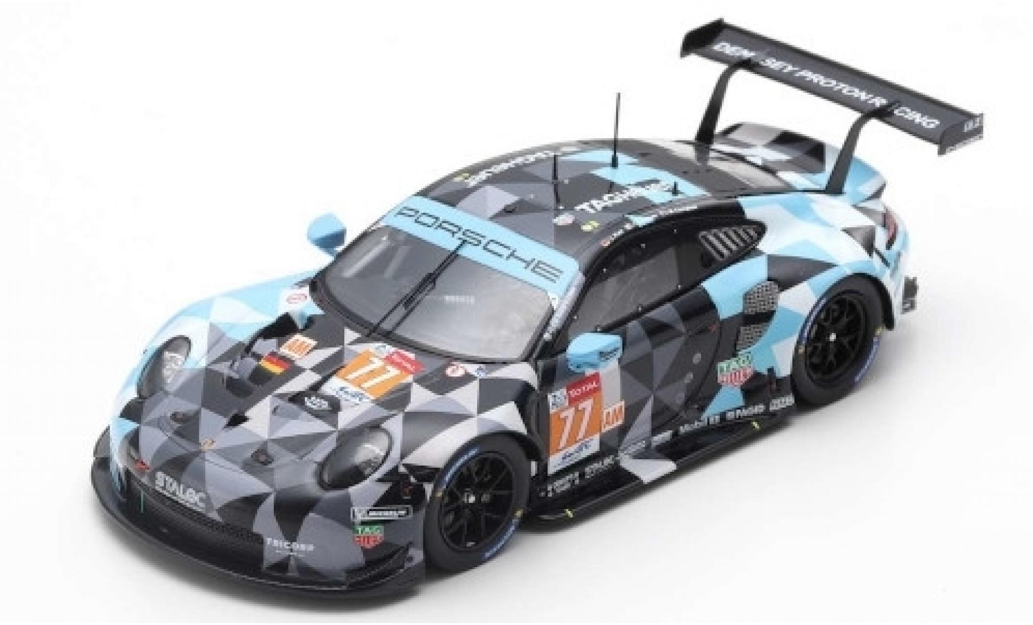 Porsche 992 RSR 1/43 Spark 911 (991) RSR No.77 Dempsey-Proodon Racing 24h Le Mans 2019 M.Campbell/C.Ried/J.Andlauer modelauto