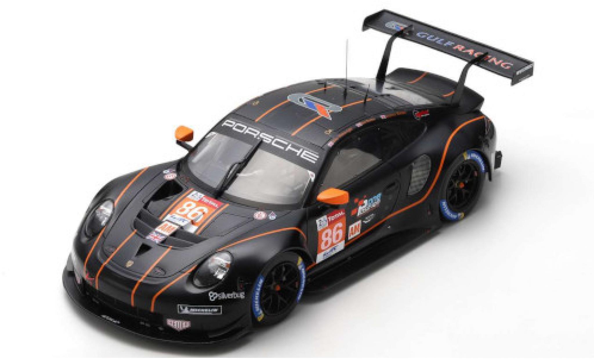 Porsche 992 RSR 1/18 Spark 911 (991) RSR No.86 Gulf Racing Wynns 24h Le Mans 2020 B.Barker/M.Wainwright/A.Watson modelauto