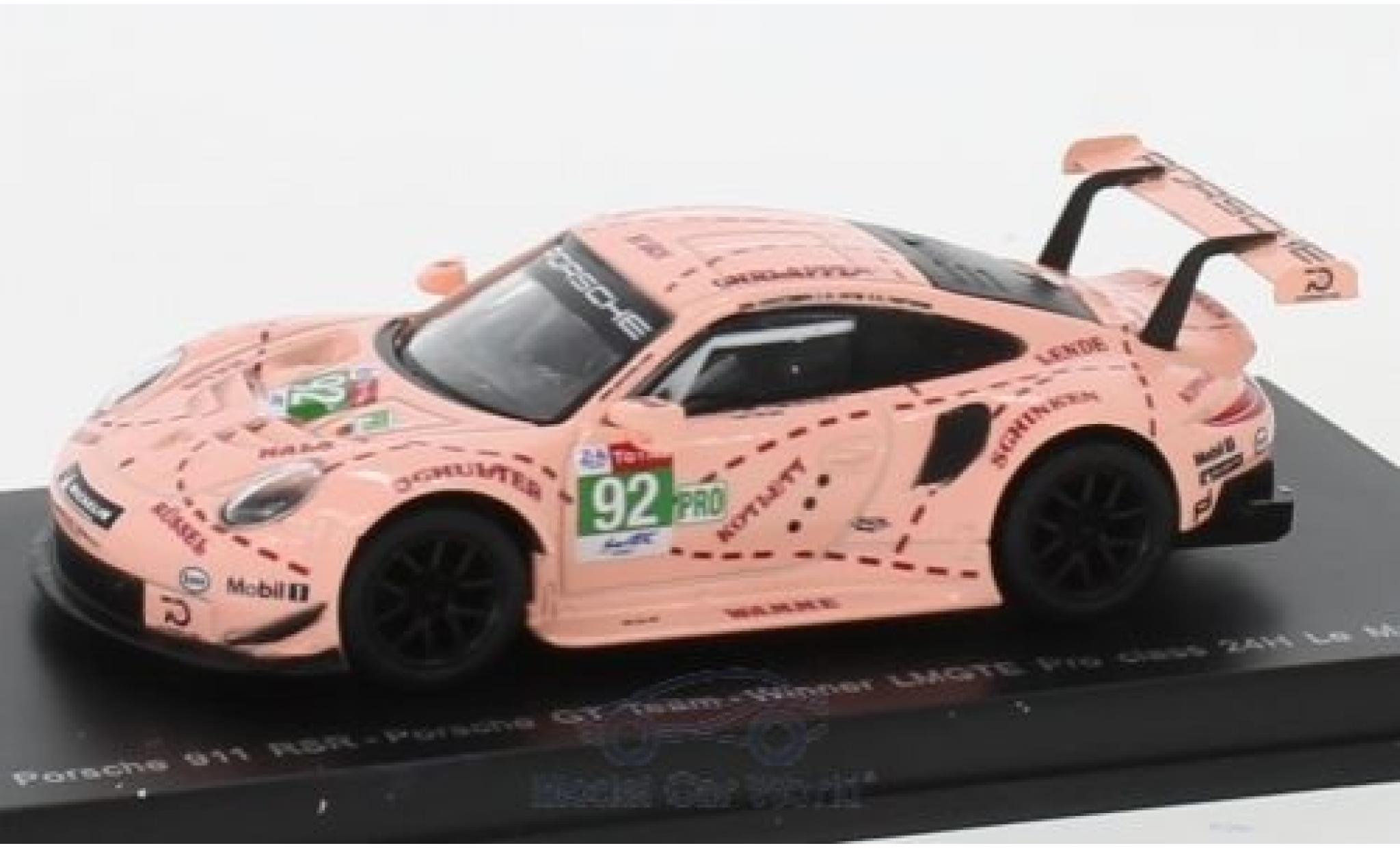 Porsche 991 RSR 1/43 Spark 911 () RSR No.92 GT Team 24h Le Mans 2018 M.Christensen/K.Estre/L.Vanthoor modelauto