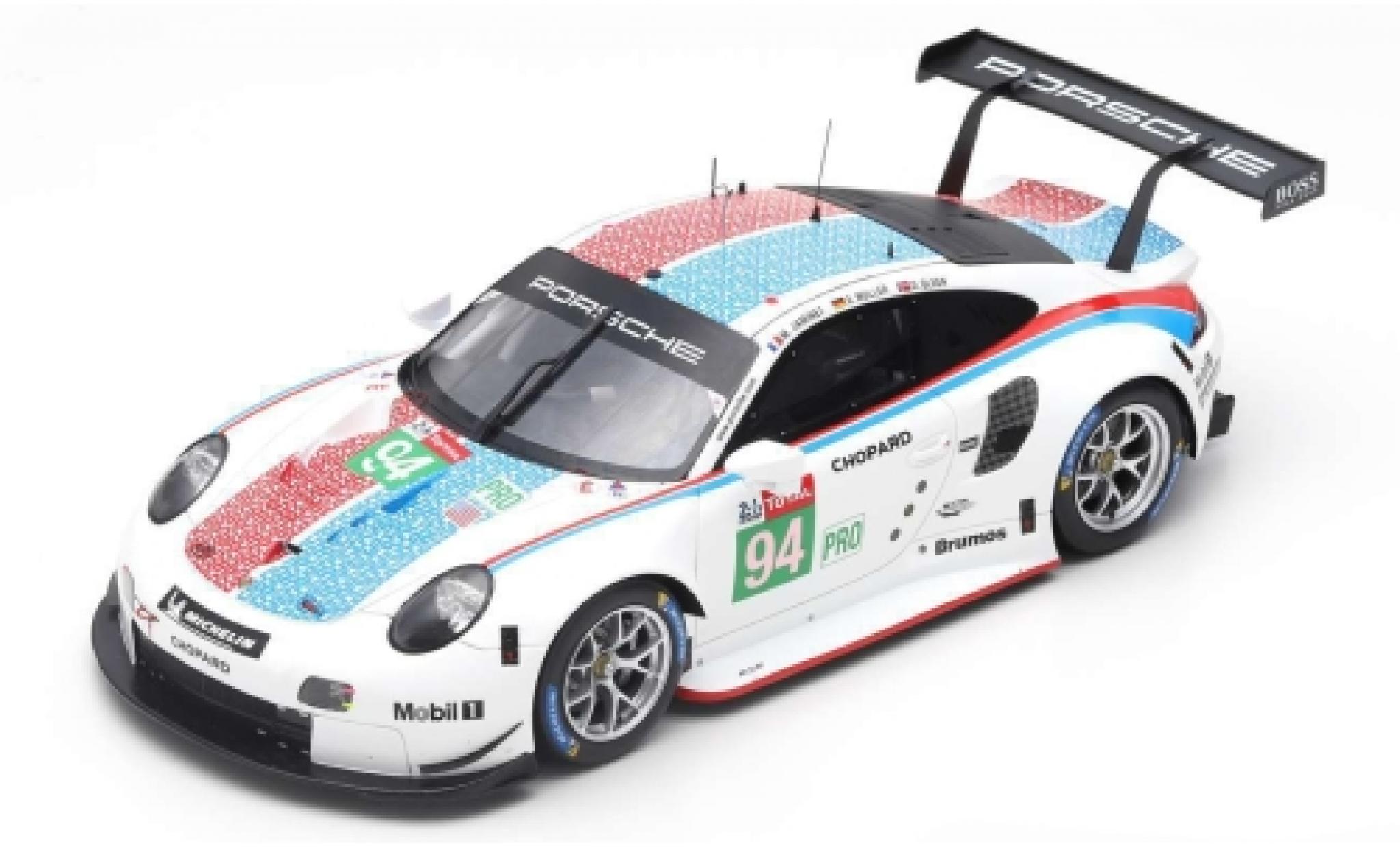 Porsche 992 RSR 1/43 Spark 911 (991) RSR No.94 GT Team 24h Le Mans 2019 S.M&uuml;ller/M.Jaminet/D.Olsen modelauto