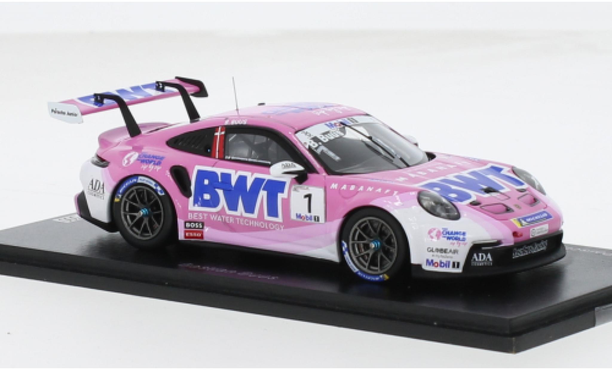 Porsche 992 GT3 1/43 Spark 911  Cup No.1 Supercup 2023 1:43 modelauto