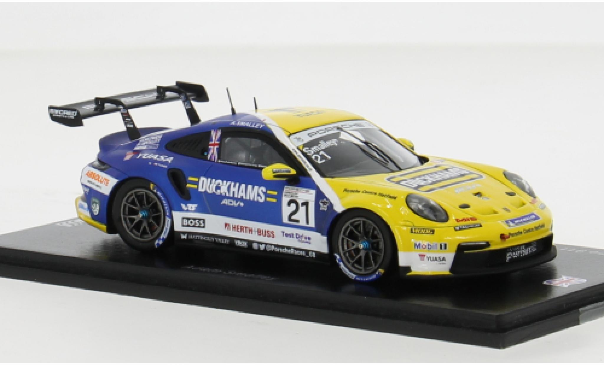 Porsche 992 GT3 1/43 Spark 911  Cup No.21 Carrera Cup Great Britain 2023 1:43 modelauto