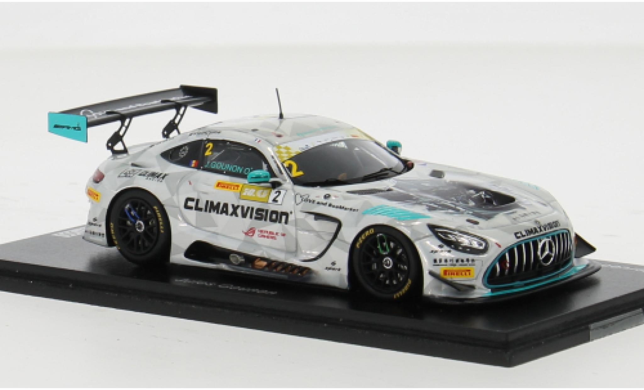 Porsche 992 GT3 R 1/43 Spark 911  No.2 Climax Racing Fia GT World Cup Macau 2023 1:43 modelauto