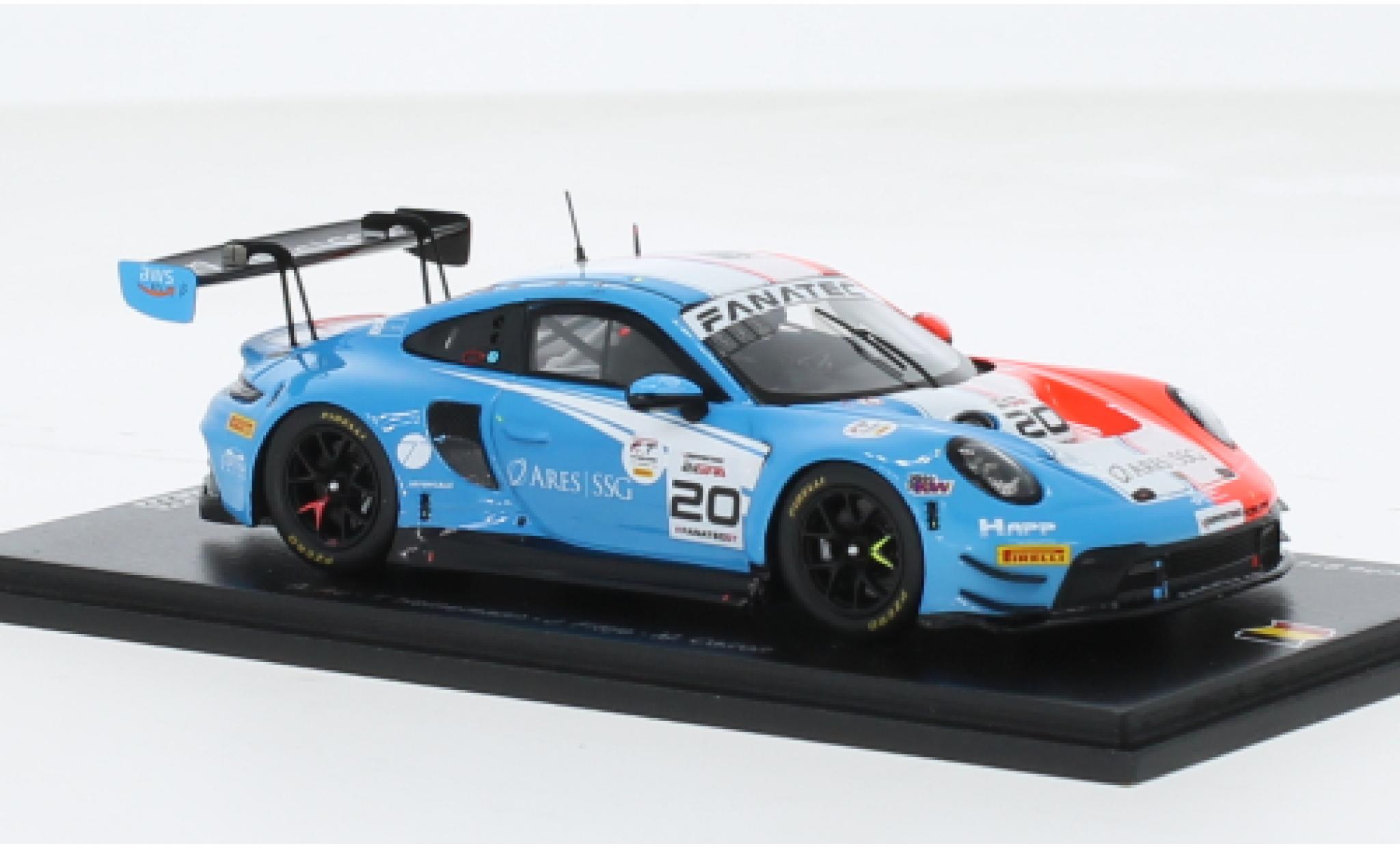 Porsche 992 GT3 R 1/43 Spark 911  No.20 Huber Motorsport 24h Spa 2023 1:43 modelauto