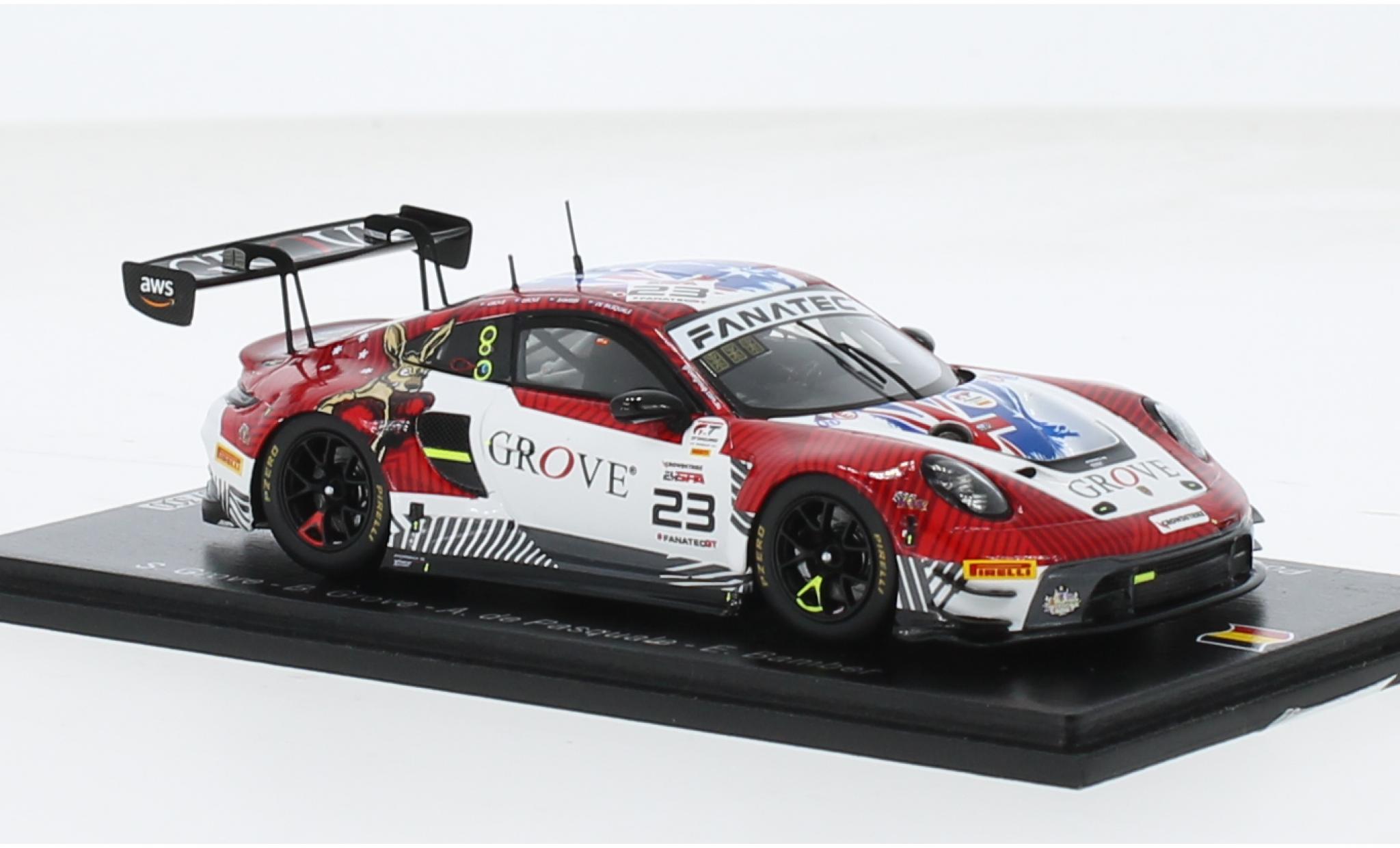 Porsche 992 GT3 R 1/43 Spark 911  No.23 Grove Racing 24h Spa 2023 1:43 modelauto