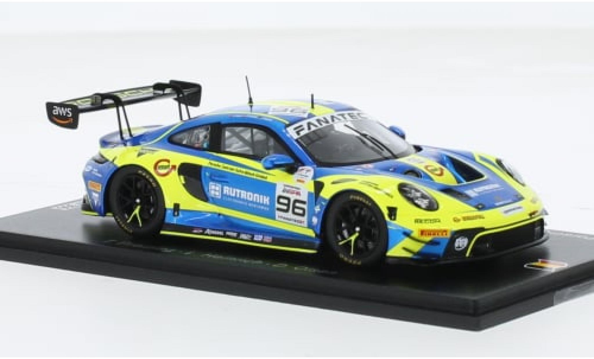 Porsche 992 GT3 R 1/43 Spark 911  No.96 Rutronik Racing 24h Spa 2023 1:43 modelauto