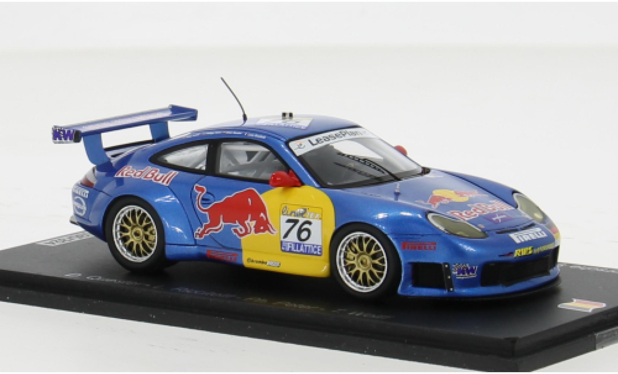 Porsche 996 GT3 1/43 Spark 911  No.76 RWS Motorsport Red Bull 24h Spa 2002 1:43 modelauto