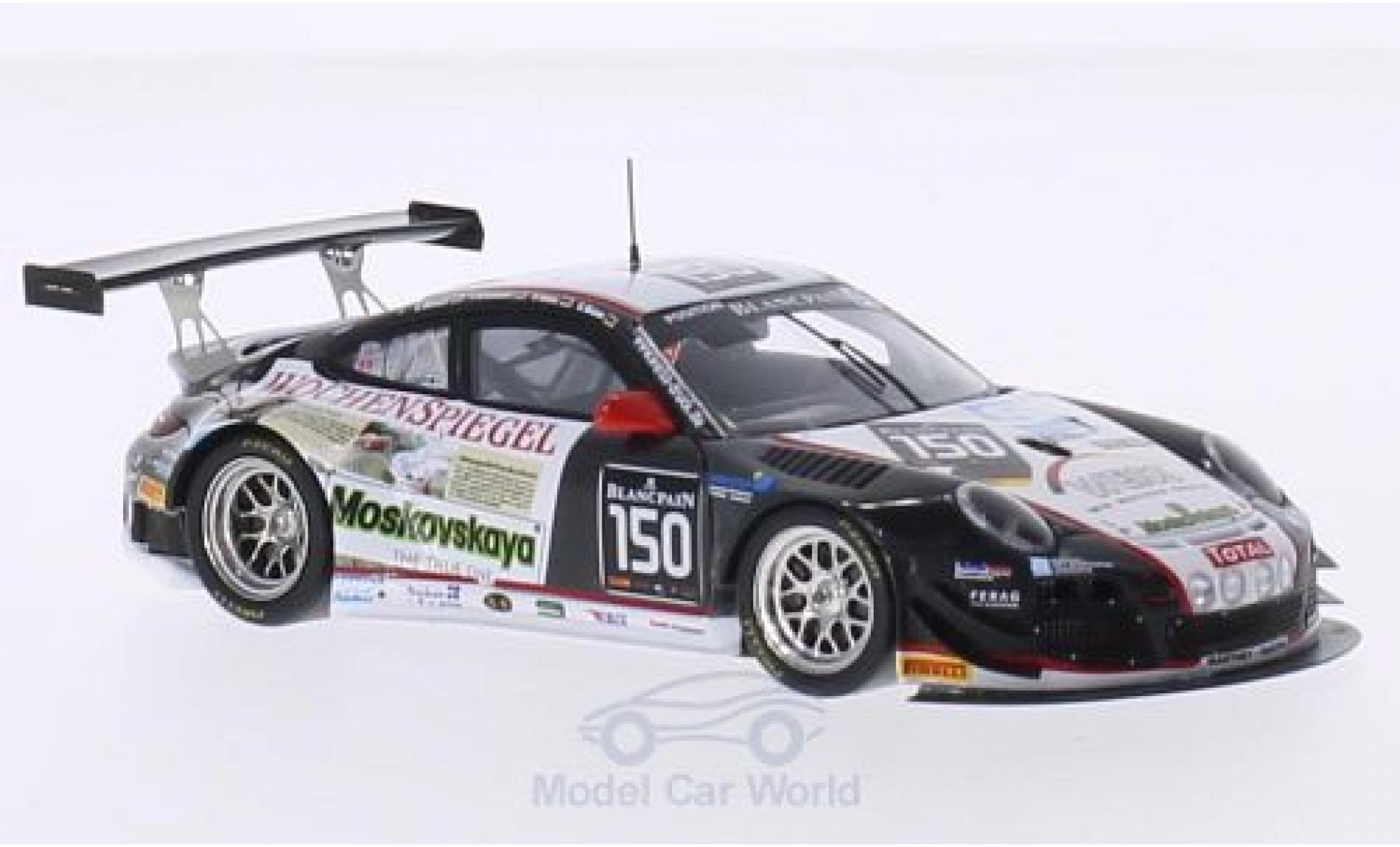 Porsche 991 GT3 R 1/43 Spark 911 (997) GT3 R No.150 24h Spa 2014 G.Weiss/O.Kainz/J.Krumbach/C.Menzel modelauto