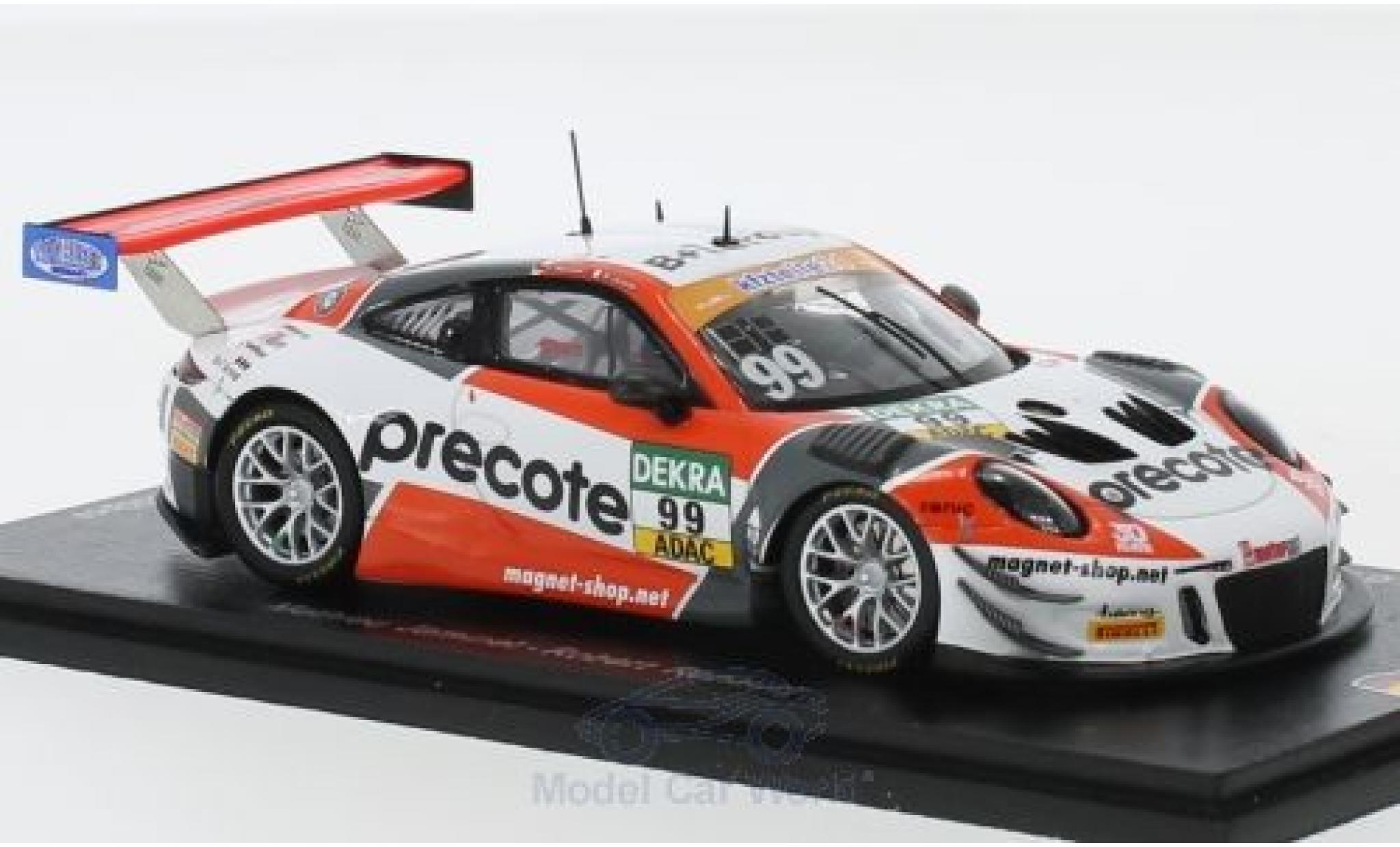 Porsche 991 GT3 R 1/43 Spark 911 (997) GT3 R No.99 Precote Herberth Motorsport ADAC GT Masters 2018 M.Jaminet/R.Renauer modelauto
