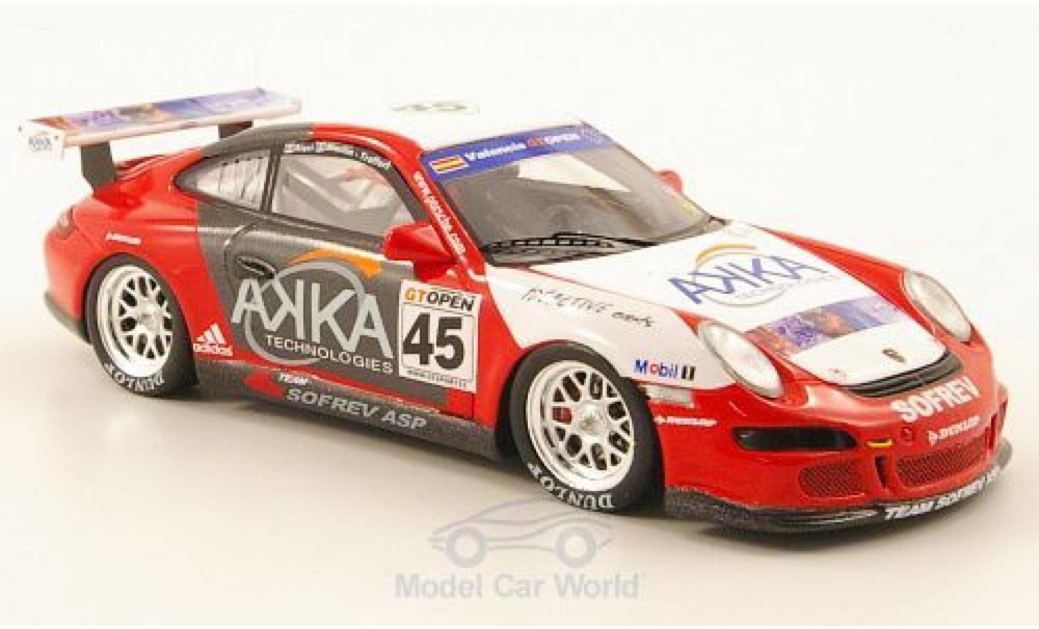 Porsche 997 SC 1/43 Spark 911 () No.45 Team Sofrev AKKA GT Open 2007 M.Ricci/M.Moullin-Traffort modelauto