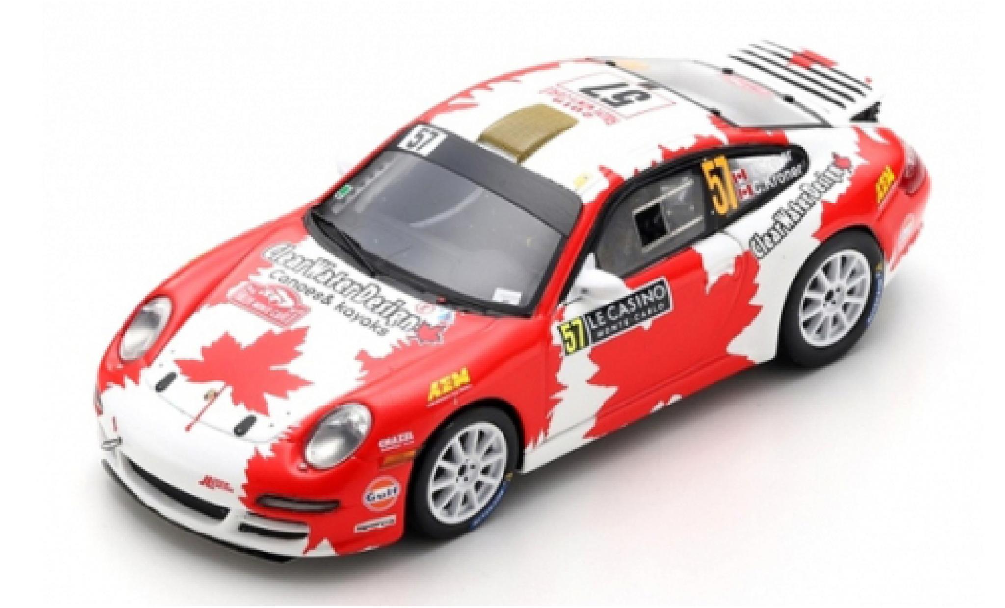 Porsche 992 1/43 Spark 911 Carrera RGT (997) No.57 ClearWater Design Racing Rally Monte Carlo 2019 I.Crerar/C.Kr&ouml;ner modelauto