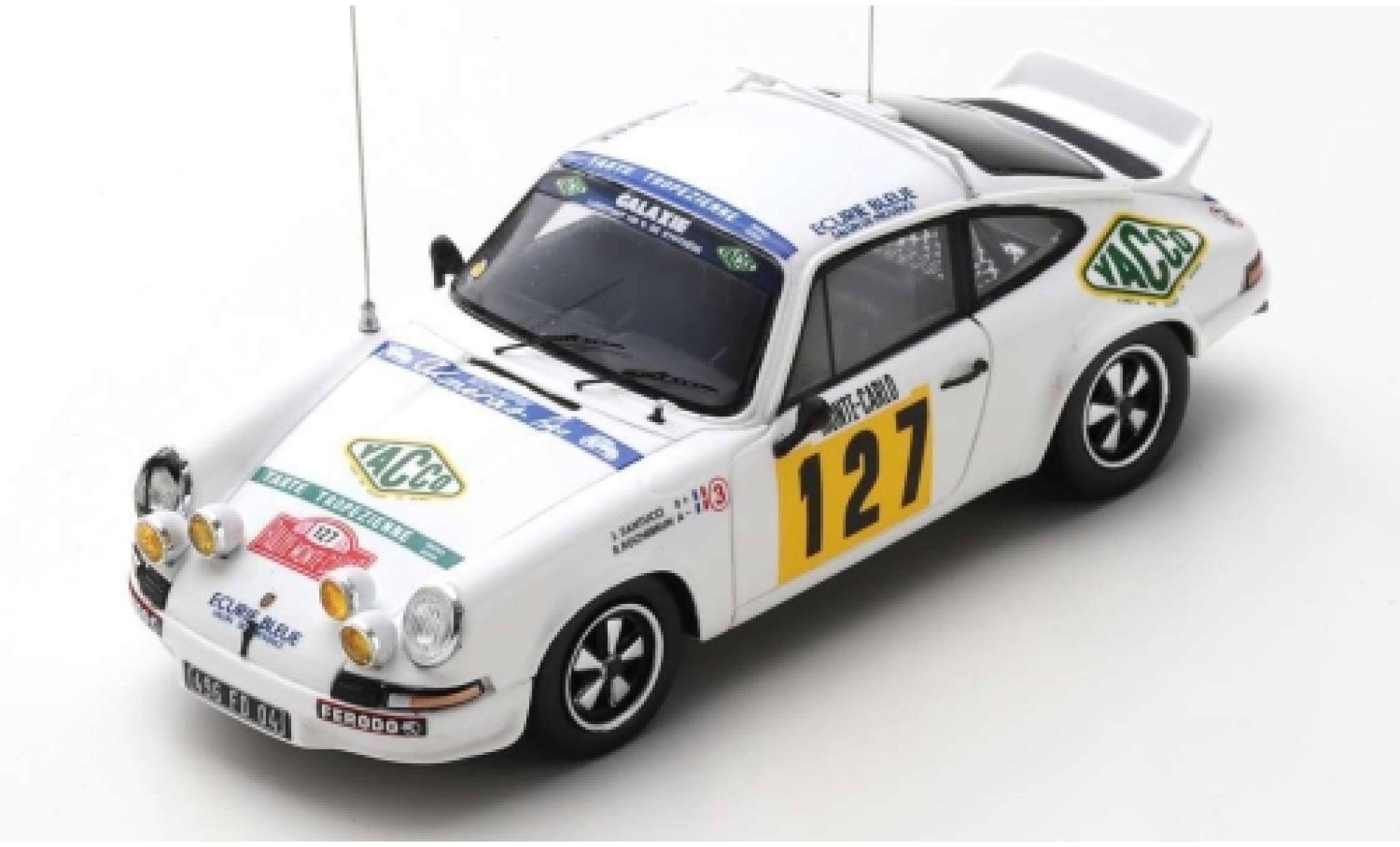 Porsche 930 RS 1/43 Spark 911 Carrera RS 2.7 No.127 Ecurie Blauw Yacco Rallye WM Rallye Monte Carlo 1978 J.J.Santucci/R.Rochebrun modelauto