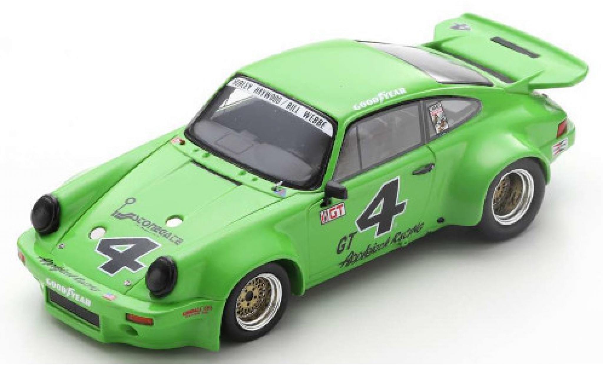 Porsche 930 RSR 1/43 Spark 911 Carrera RSR 3.0 No.4 Applejack Racing IMSA GT Laguna Seca 1974 H.Haywood/B.Webbe modelauto
