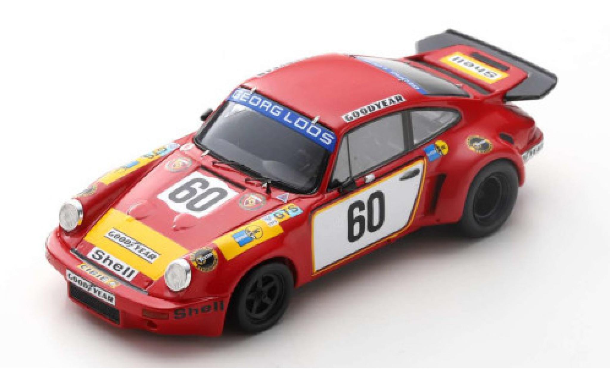 Porsche 930 RSR 1/43 Spark 911 Carrera RSR 3.0 No.60 Georg Loos 24h Le Mans 1975 T.Hezemans/M.Schurti modelauto
