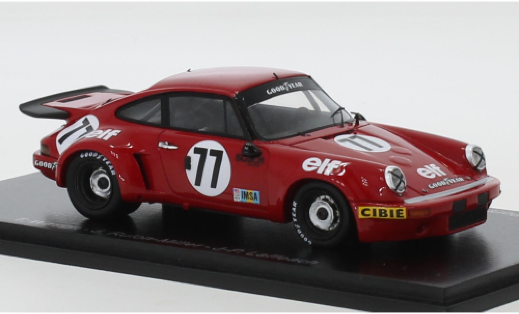 Porsche 930 RSR 1/43 Spark 911 Carrera RSR 3.0 No.77 Team Tom Waugh elf (F) 24h Le Mans 1976 T.Waugh/J.Rulon-Miller/J-P.Laffeach modelauto