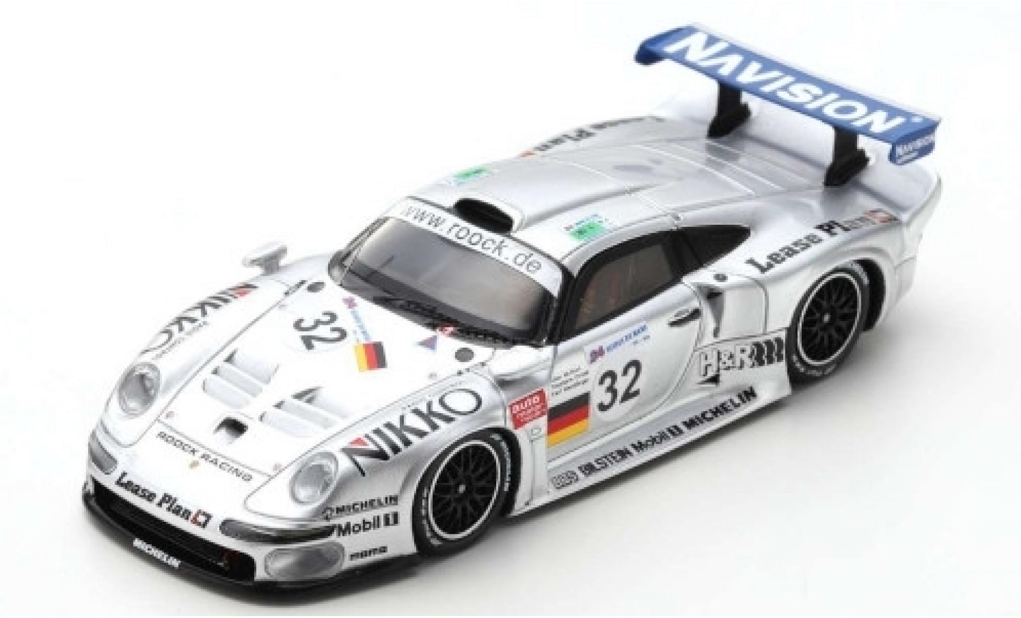 Porsche 996 GT1 1/43 Spark 911 GT1 No.32 Roock Racing 24h Le Mans 1997 A.McNish/S.Ortelli/K.Wendlinger modelauto
