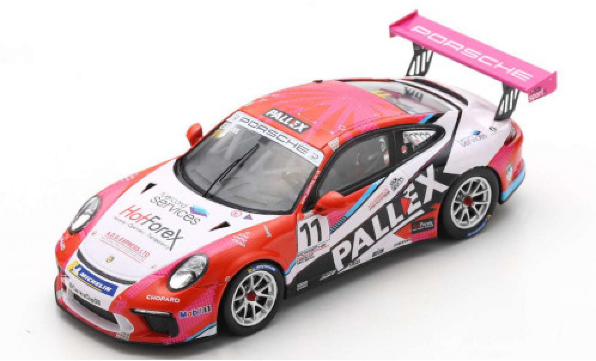 Porsche 991 GT3 Cup 1/43 Spark 911 GT3 Cup () No.11 Carrera Cup Britain 2018 T.Ellinas modelauto
