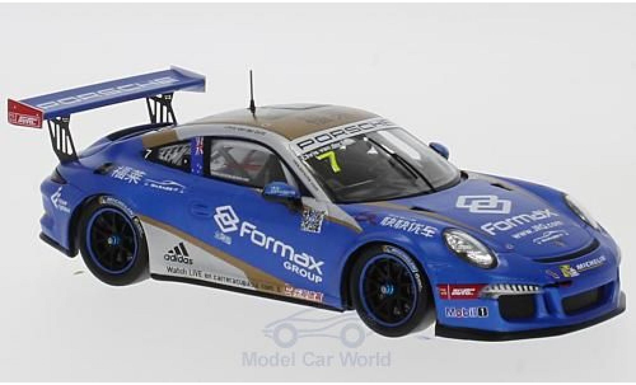 Porsche 991 GT3 Cup 1/43 Spark 911 GT3 Cup No.7 Carrera Cup Asien 2017 C.van der Drift modelauto